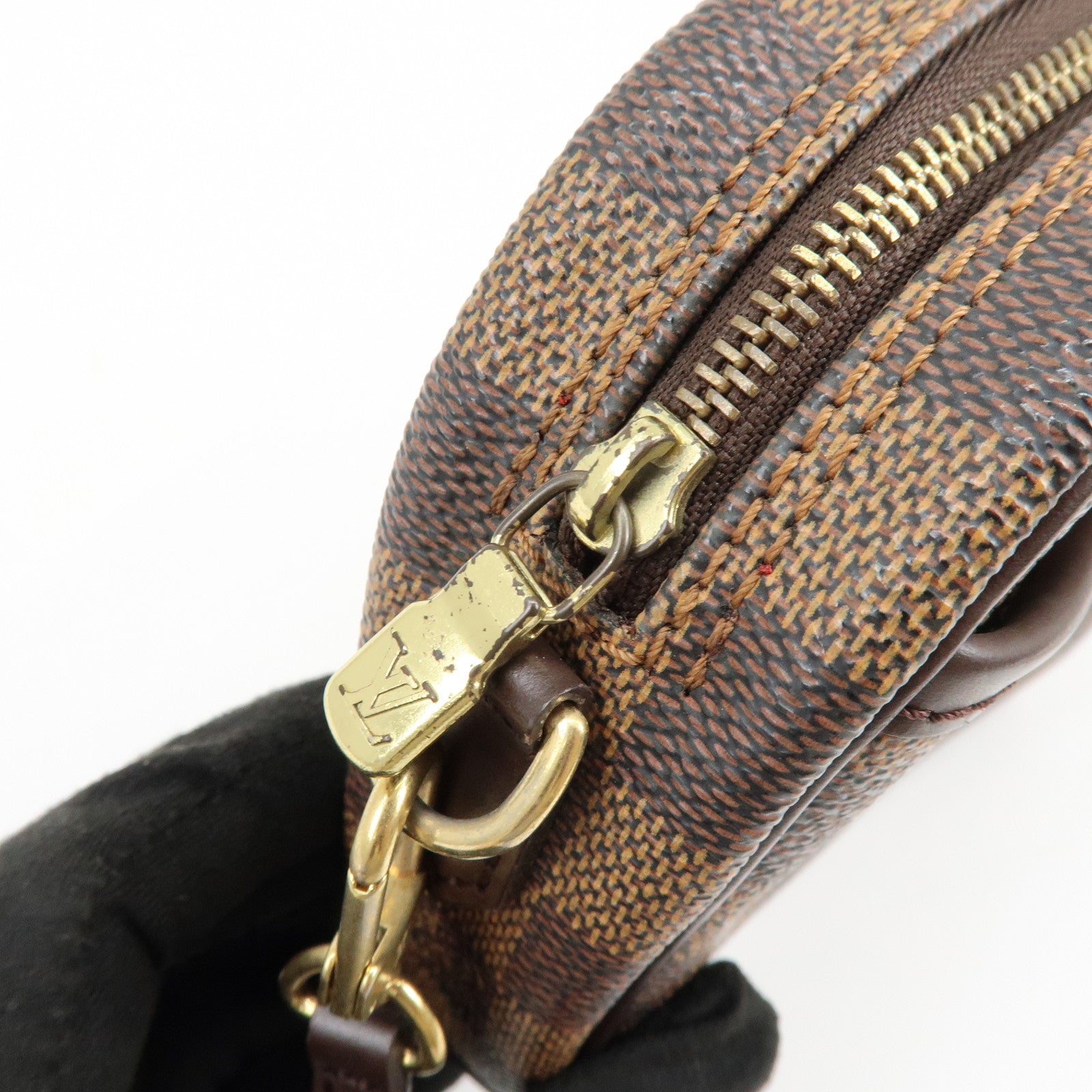 Louis Vuitton Damier Pochette Ipanema Shoulder Bag Ebene N51296