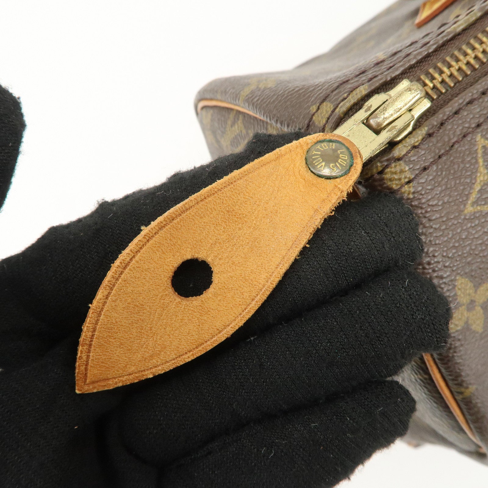 Louis Vuitton Monogram Speedy 30 Hand Bag Boston Bag Brown M41526 Used