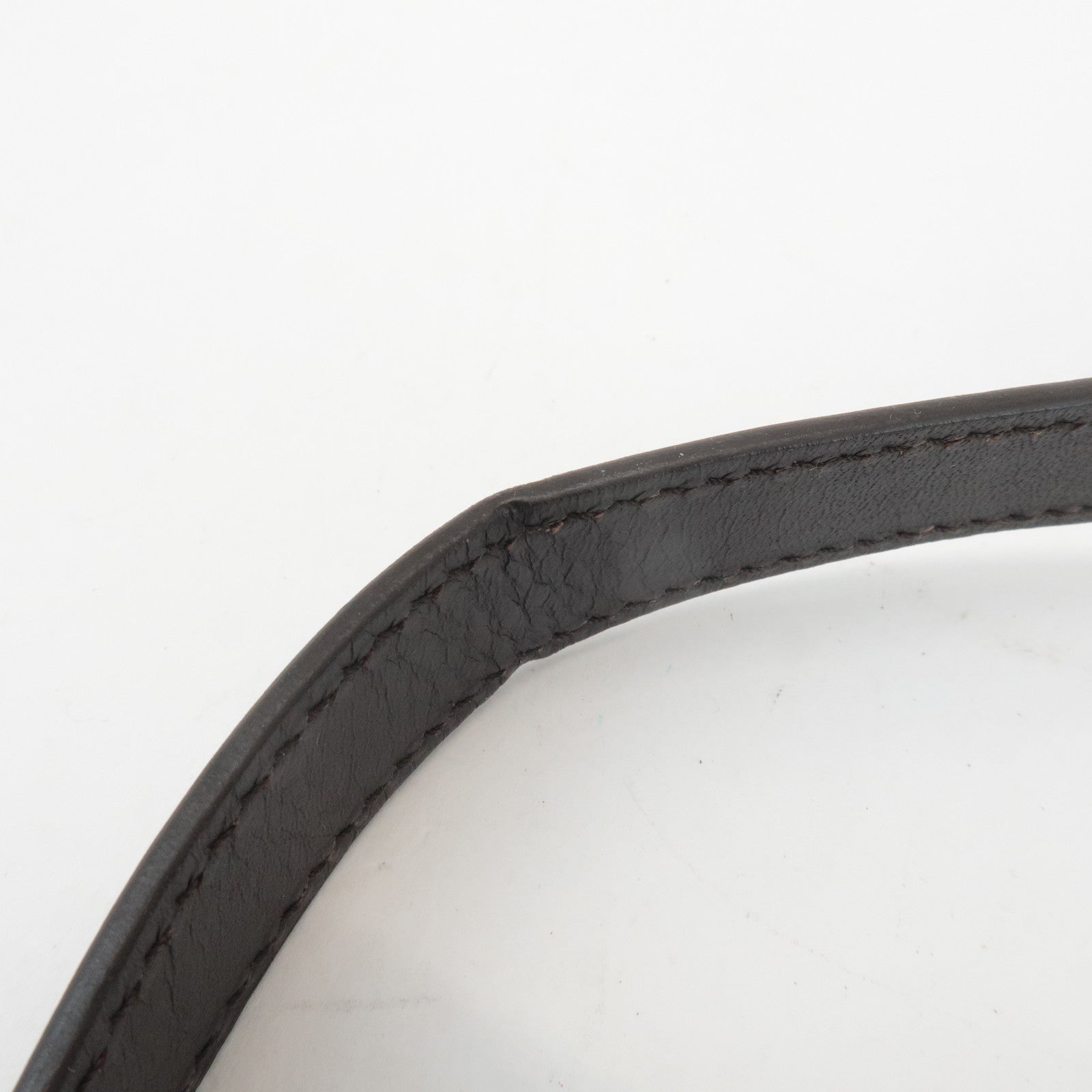 GUCCI GG Supreme Leather Shoulder Bag Beige Dark Brown 201447 Used