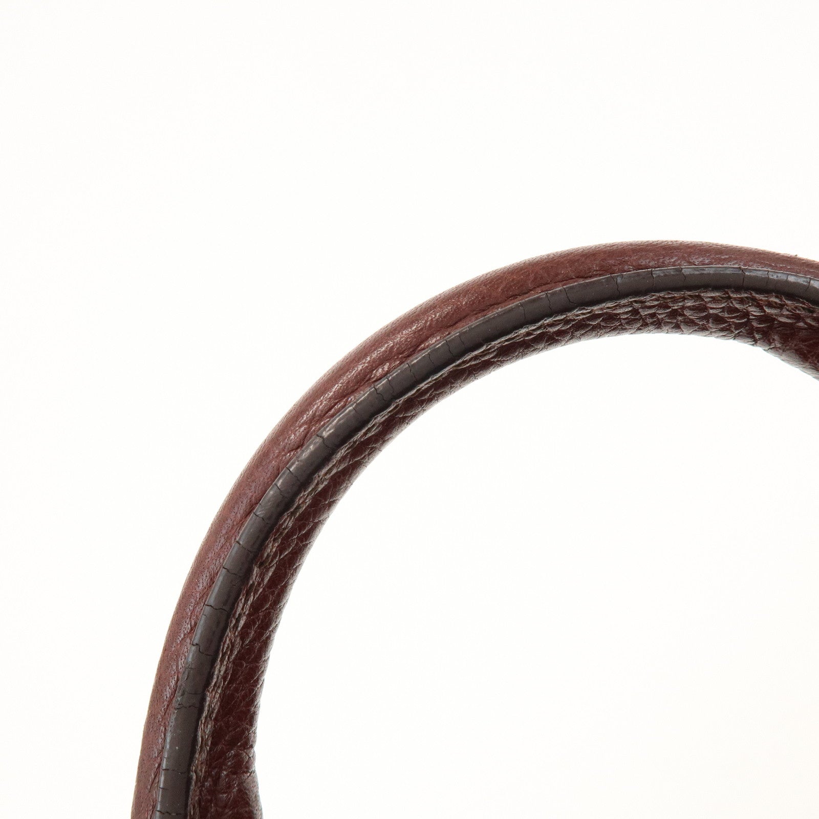 CELINE Leather Boogie Bag Hand Bag Tote Bag Brown