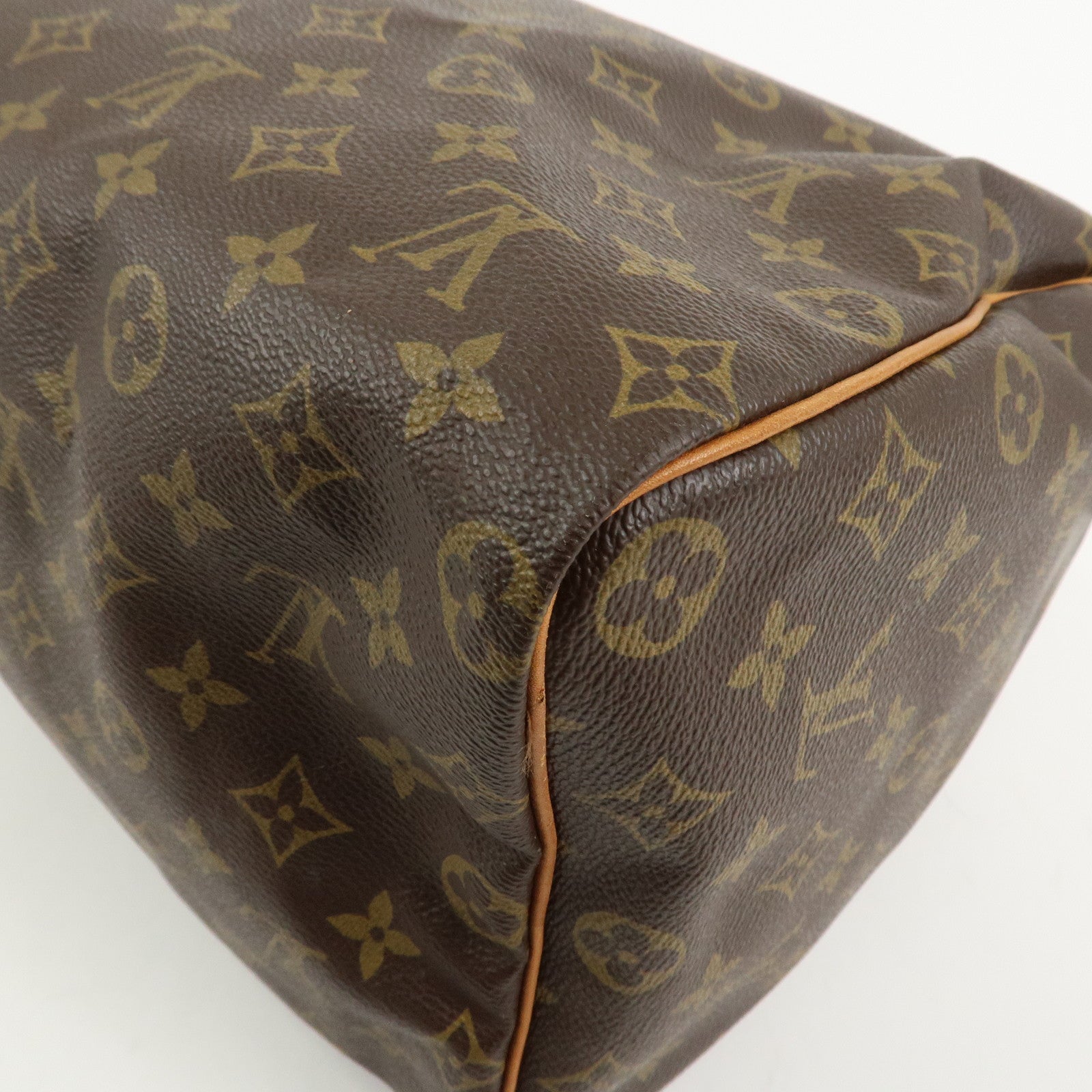Louis Vuitton Monogram Speedy 40 Hand Bag Boston Bag Brown M41522
