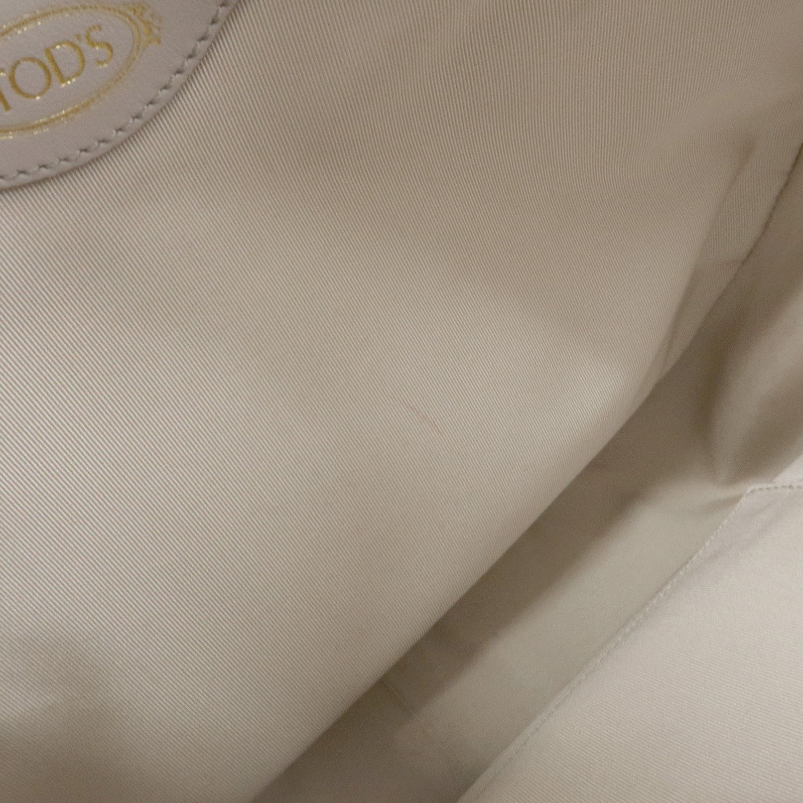 TOD'S OBOE Medium Leather Shoulder Bag Hand Bag Gray