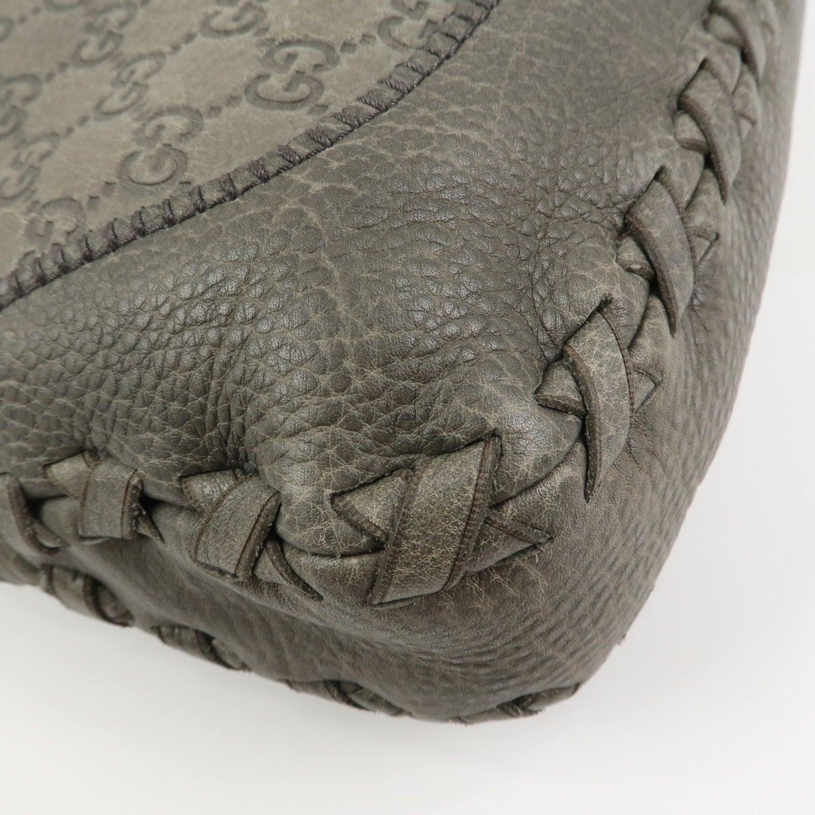 GUCCI Bamboo Guccissima Leather 2Way Bag Hand Shoulder Bag 218491