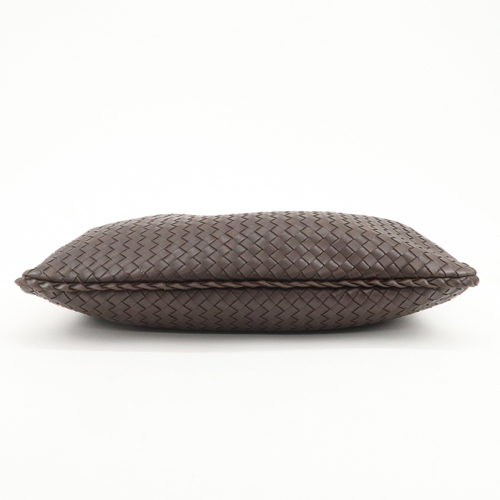 BOTTEGA VENETA Hobo Intrecciato Leather Shoulder Bag Hand Bag Brown