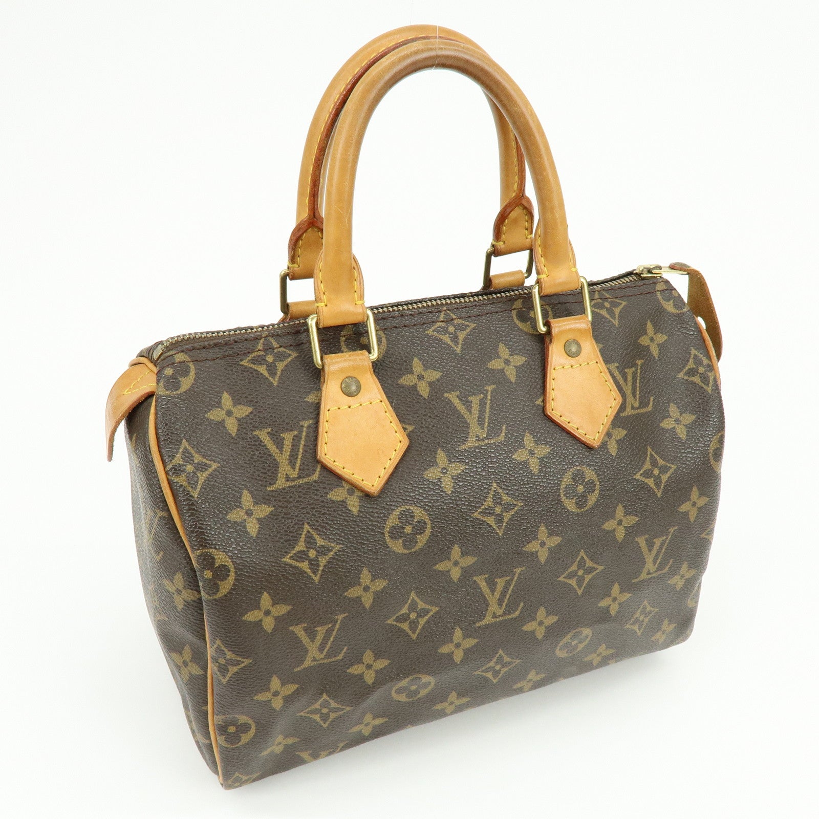 Louis Vuitton Monogram Speedy 25 Boston Bag Hand Bag Brown M41528