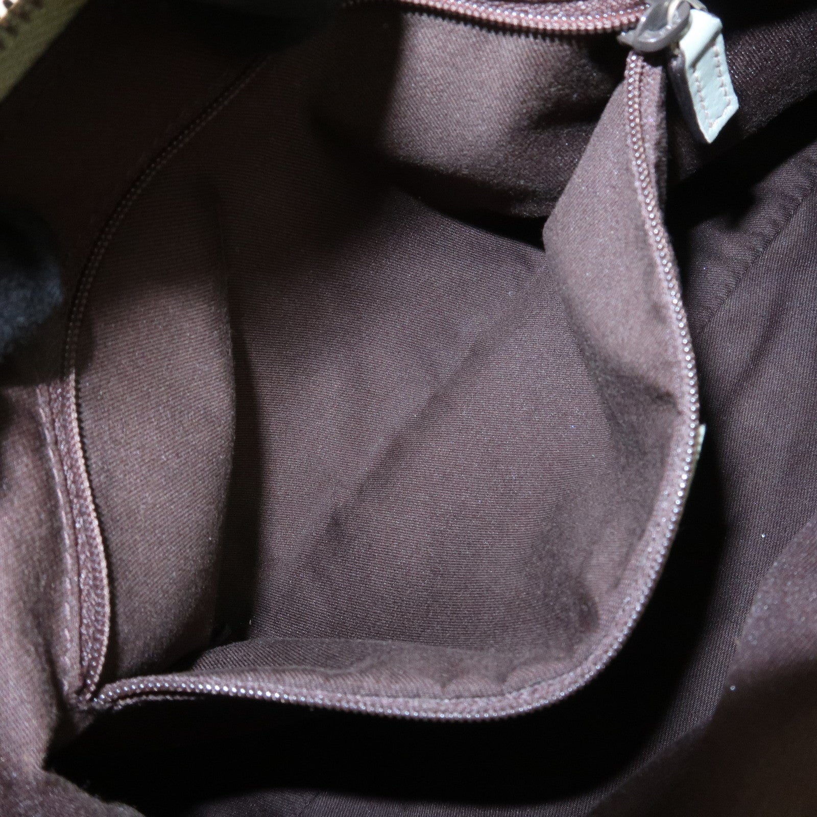 GUCCI Abbey GG Canvas Leather Shoulder Hand Bag Beige Green 190525