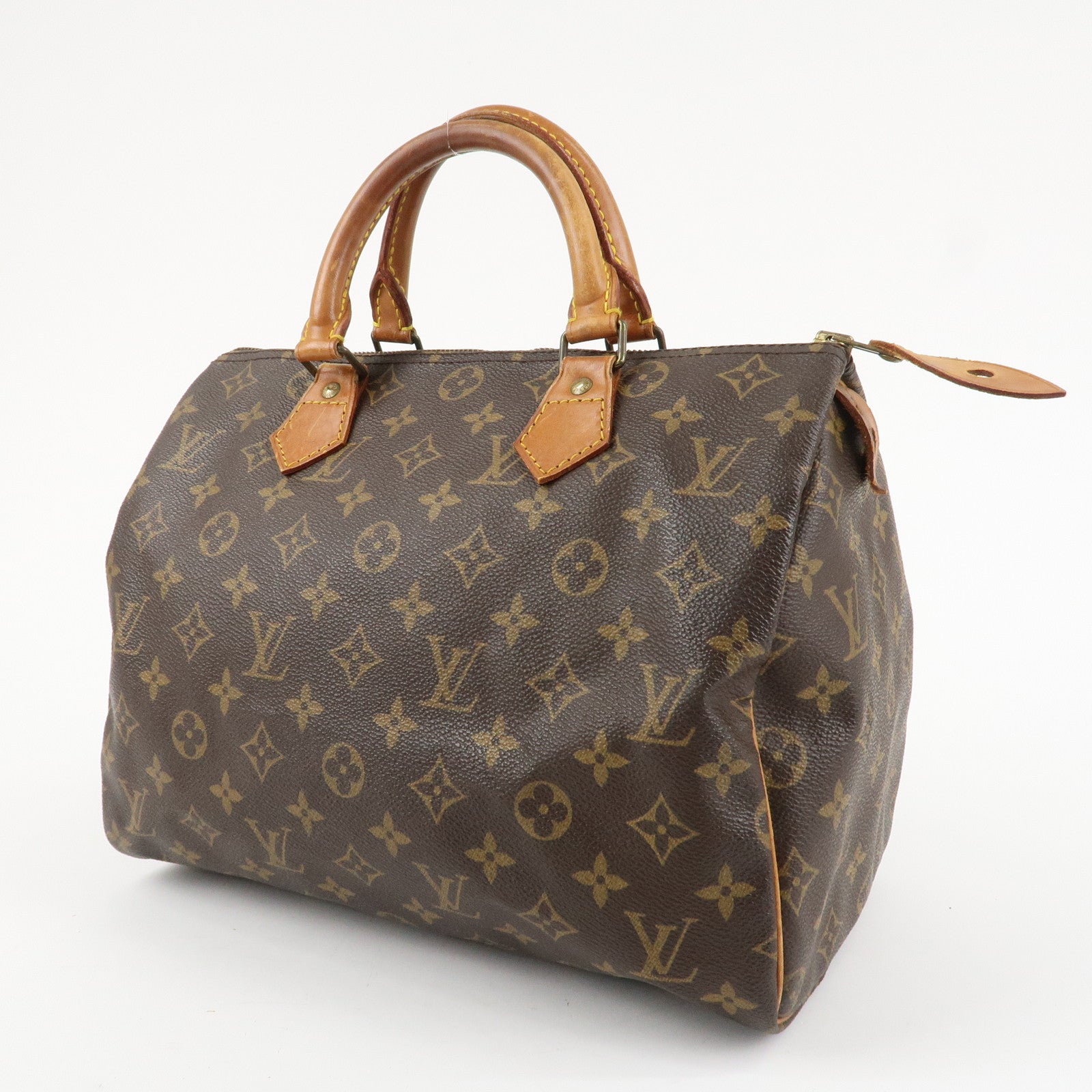 Louis Vuitton Monogram Speedy 30 Hand Bag Boston Bag M41526 Used