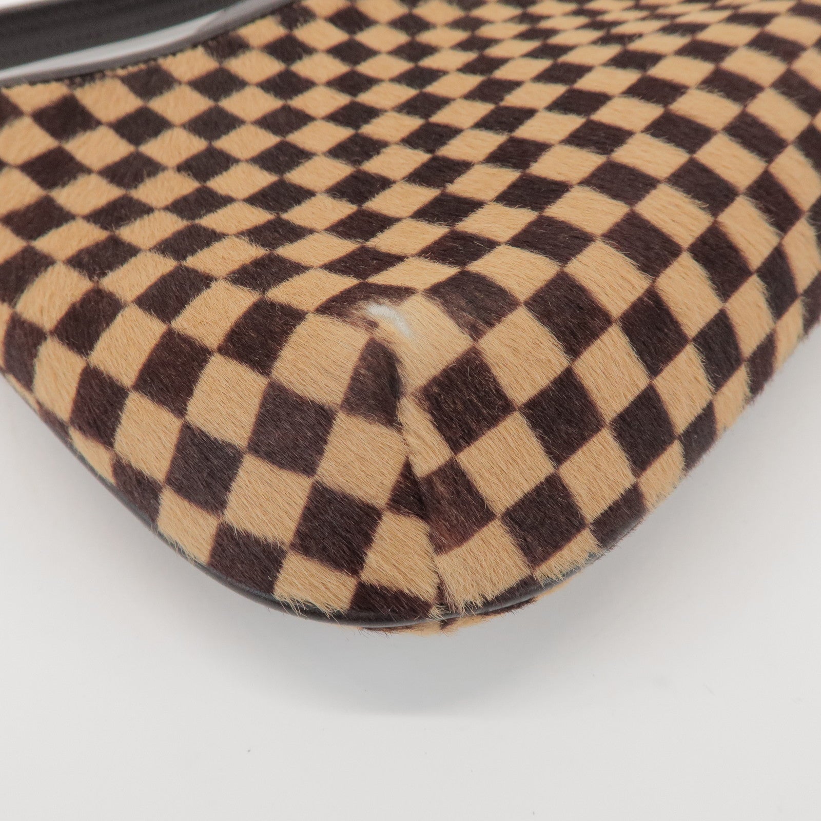 Louis Vuitton Damier Sauvage Tiger Hair Calf Hand Bag Brown M92132