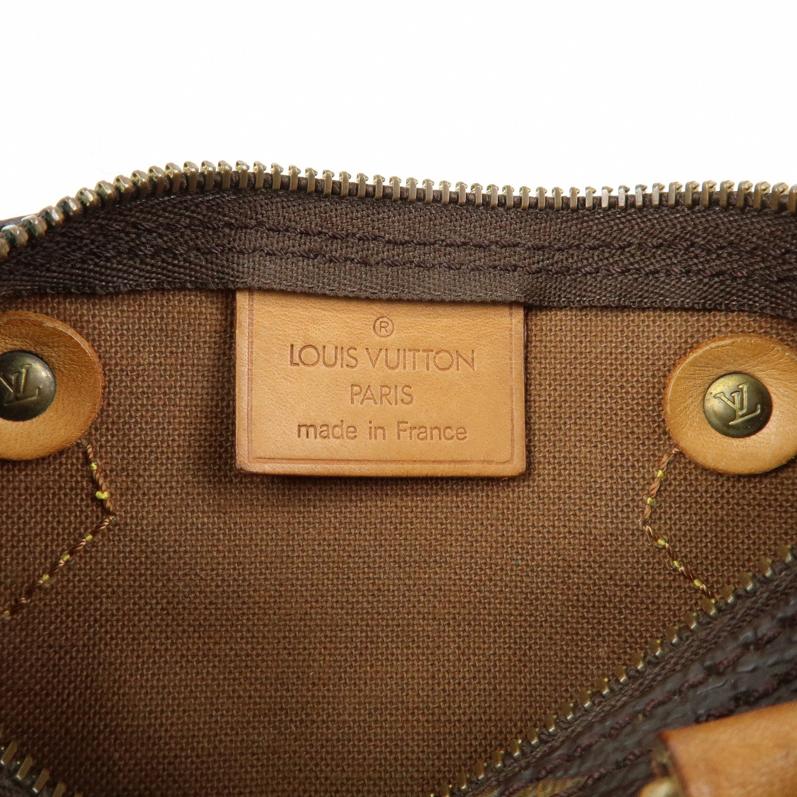Louis Vuitton Monogram Canvas Mini Speedy Hand Bag & Strap M41534