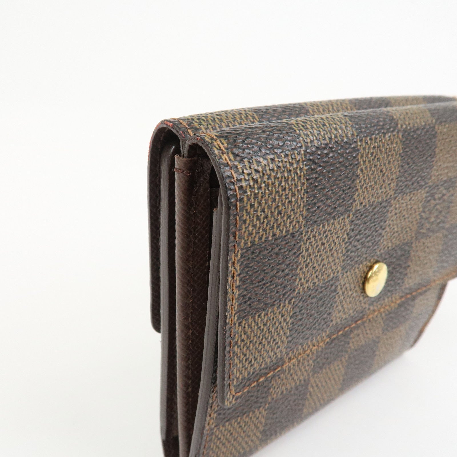 Louis Vuitton Damier Portefeuille Élise Bi-fold Wallet Brown N61654