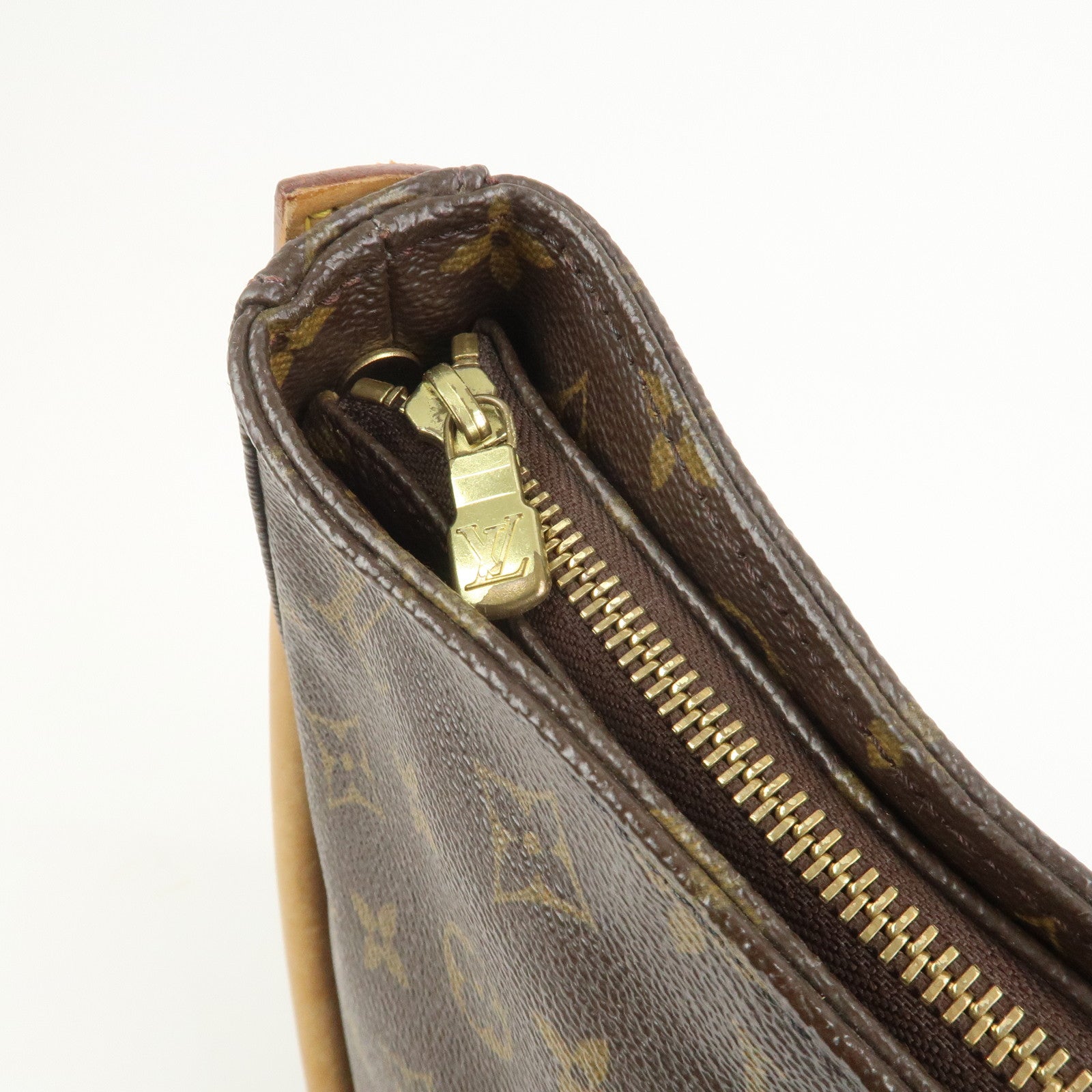 Louis Vuitton Monogram Looping GM Shoulder Bag Brown M51145