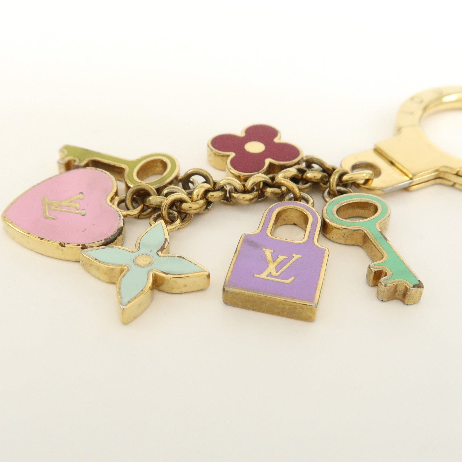Louis Vuitton Portefeuille Clテゥs Pretty Charm Key Holder M66145