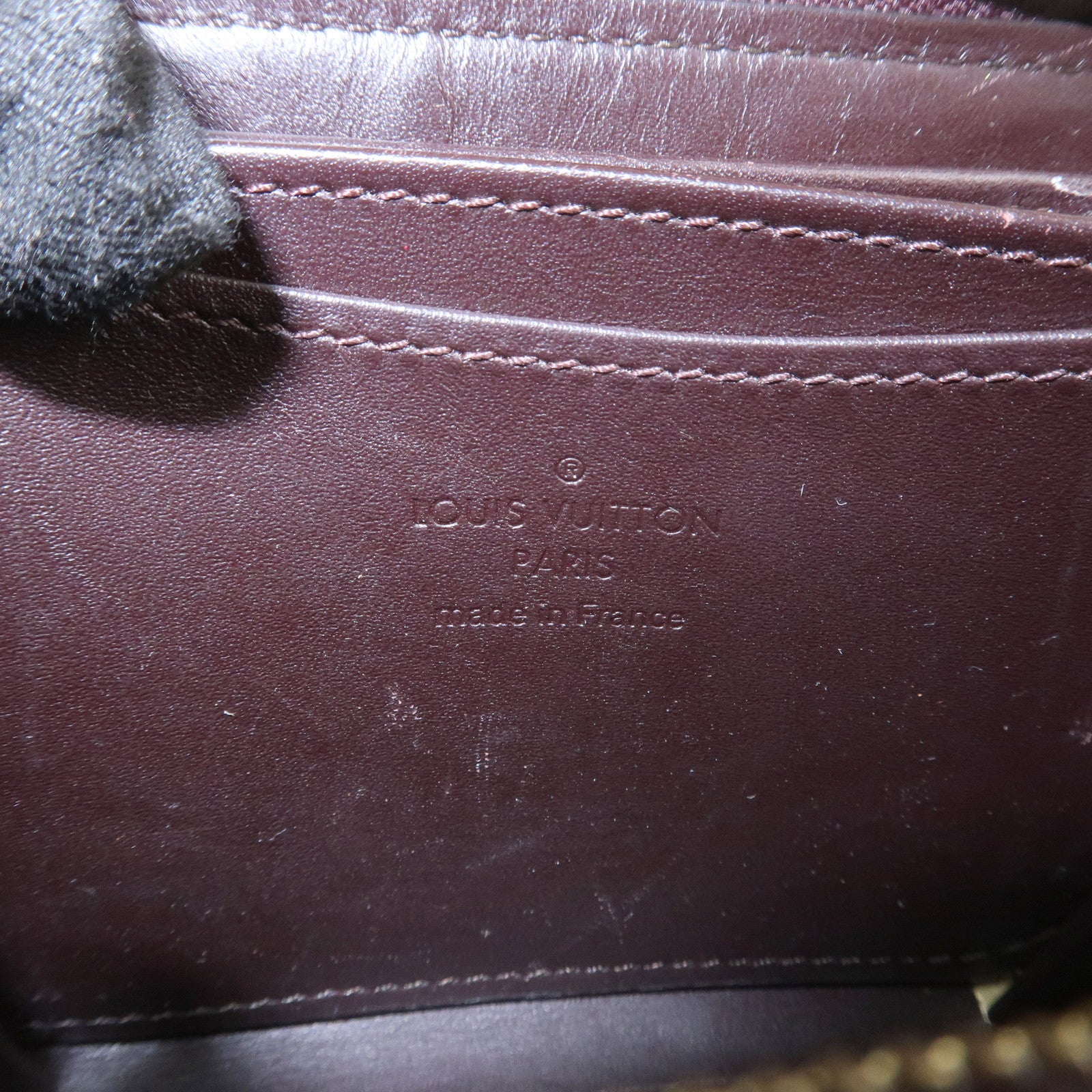 Louis Vuitton Monogram Vernis Zippy Coin Purse Amarante M93607