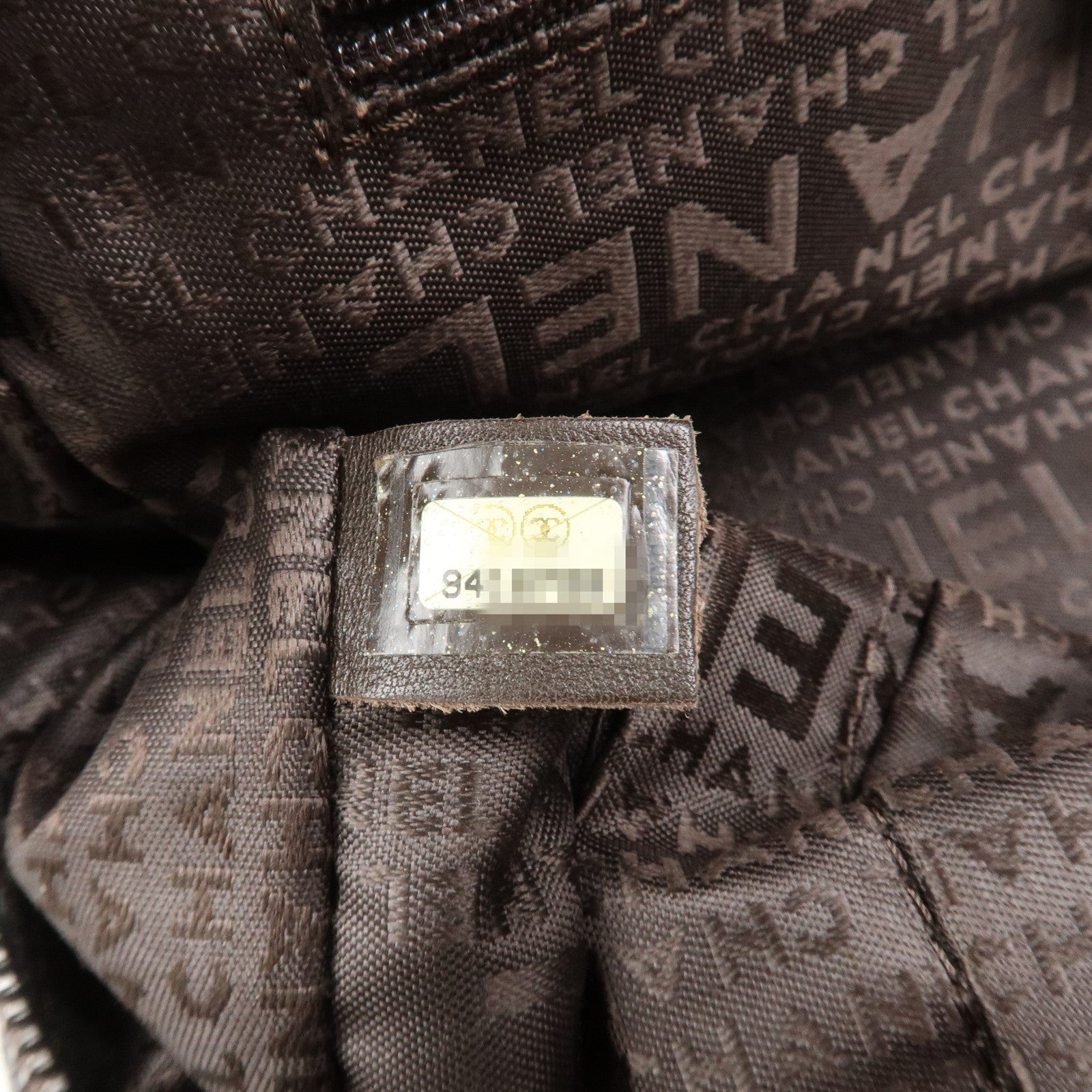 CHANEL Chocolate Bar Caviarskin Boston Bag Shoulder Bag Brown A26135