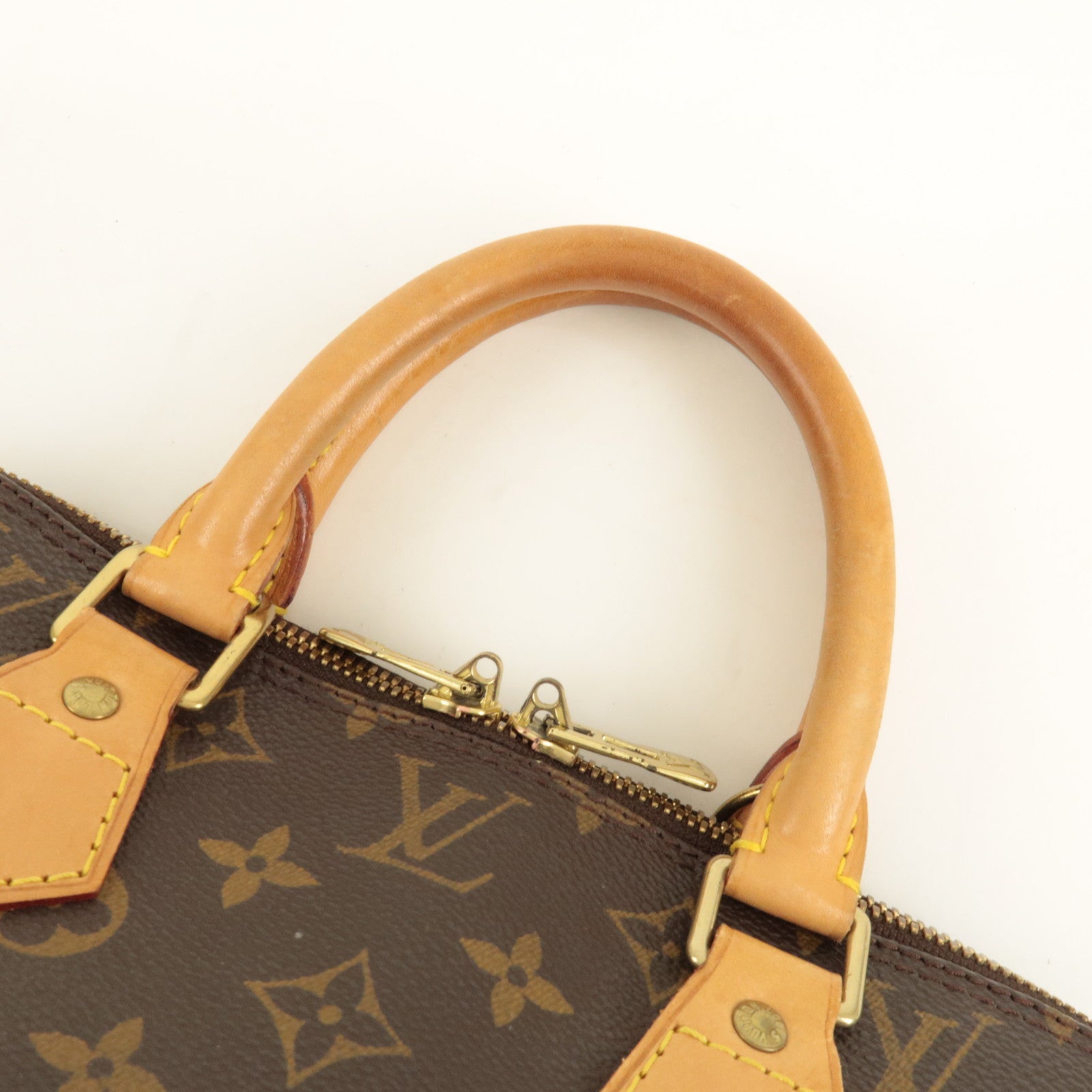 Louis Vuitton Monogram Canvas Alma Hand Bag Brown M51130 Used