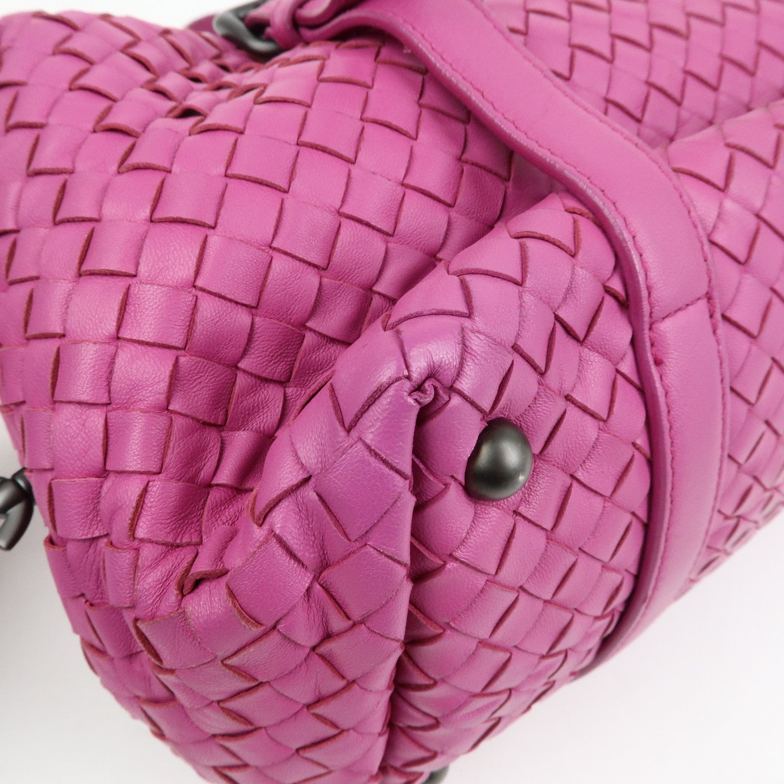 BOTTEGA VENETA Intrecciato Nappa Leather Boston Bag Pink 272801