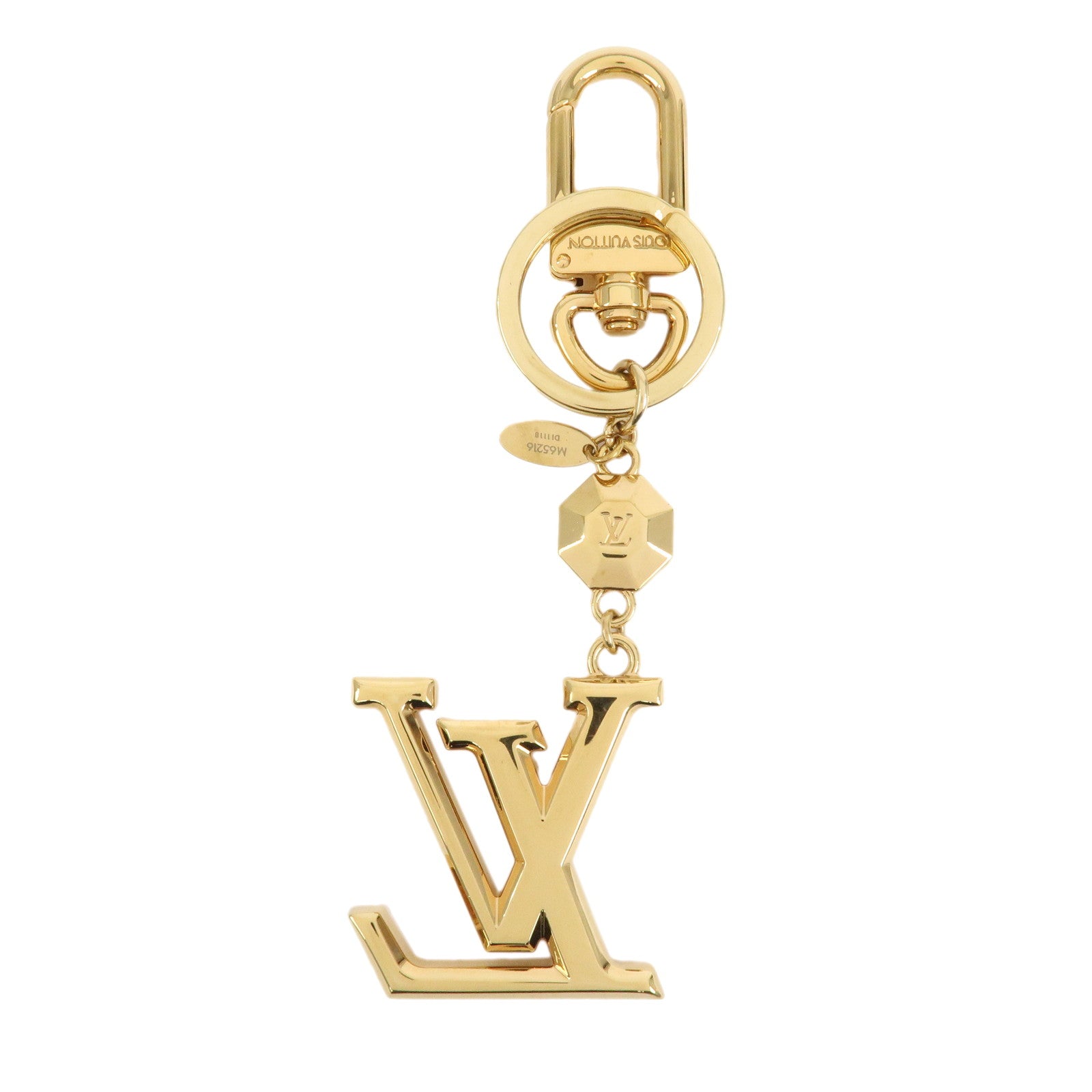 Louis Vuitton Porte Cles LV Facettes Bag Charm Gold M65216