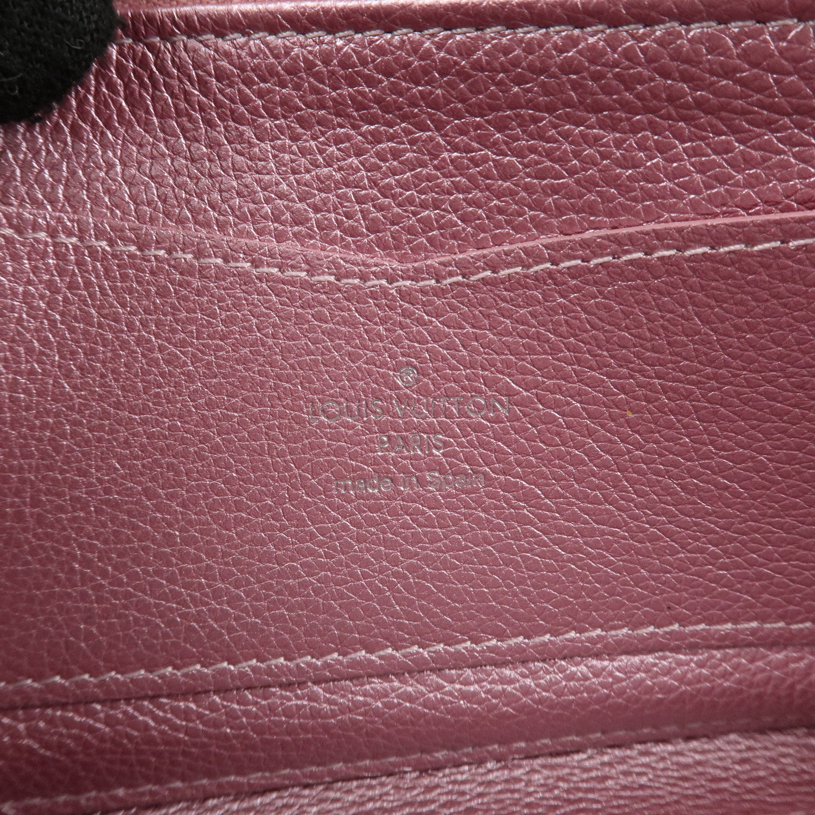 Louis Vuitton Calf Leather Zippy Lock Me Wallet Crystal Rose M69812 Used