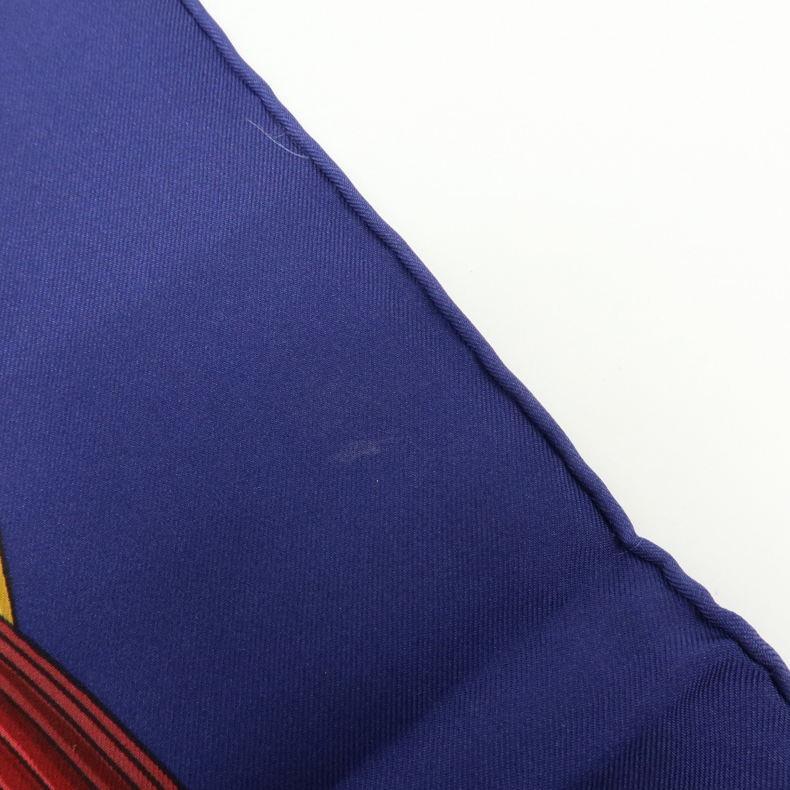 HERMES Carre 90 Silk 100% Scarf Caty Ancient Egypt Scarab Blue Red