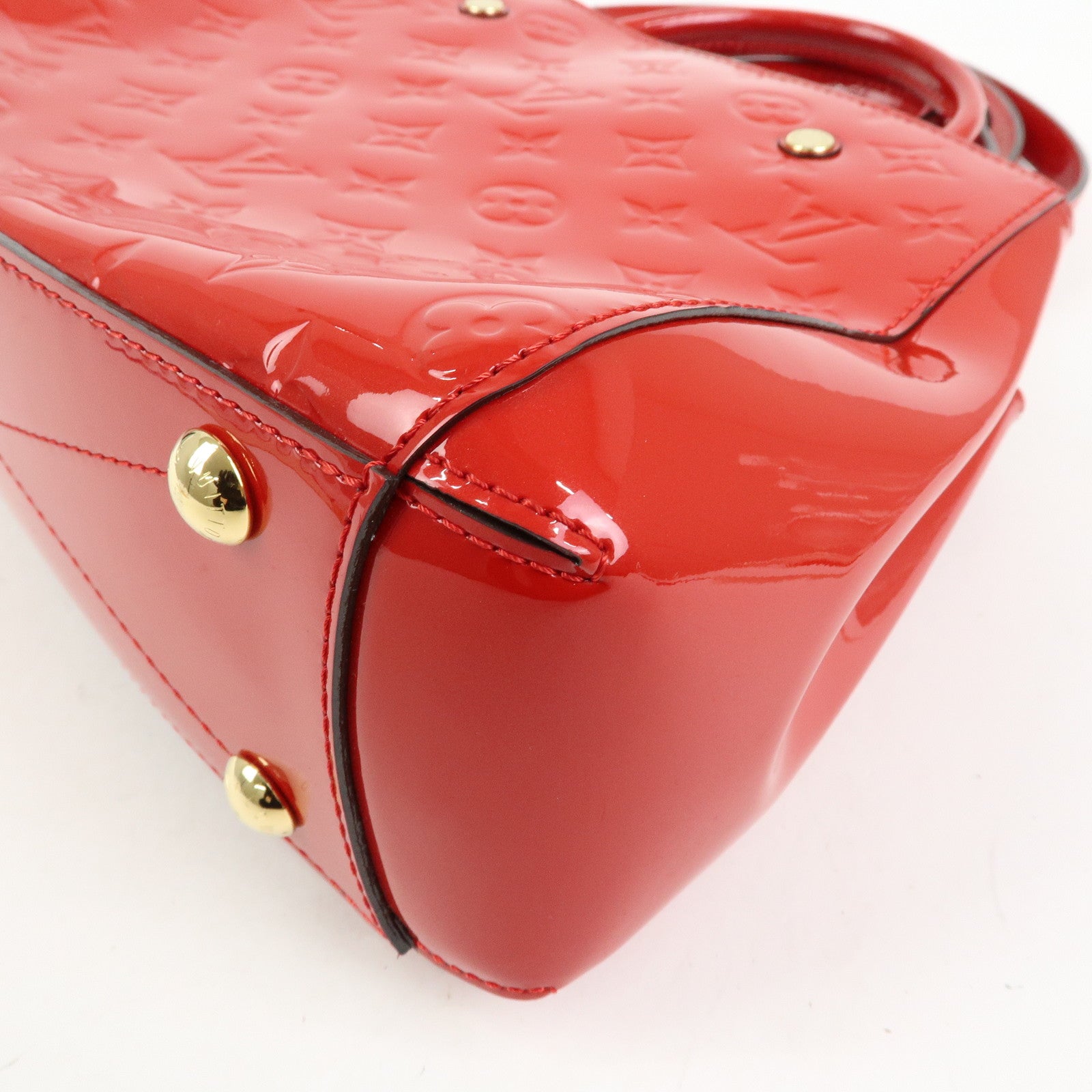 Louis Vuitton Monogram Vernis Montaigne BB 2Way Bag Cerise M50170