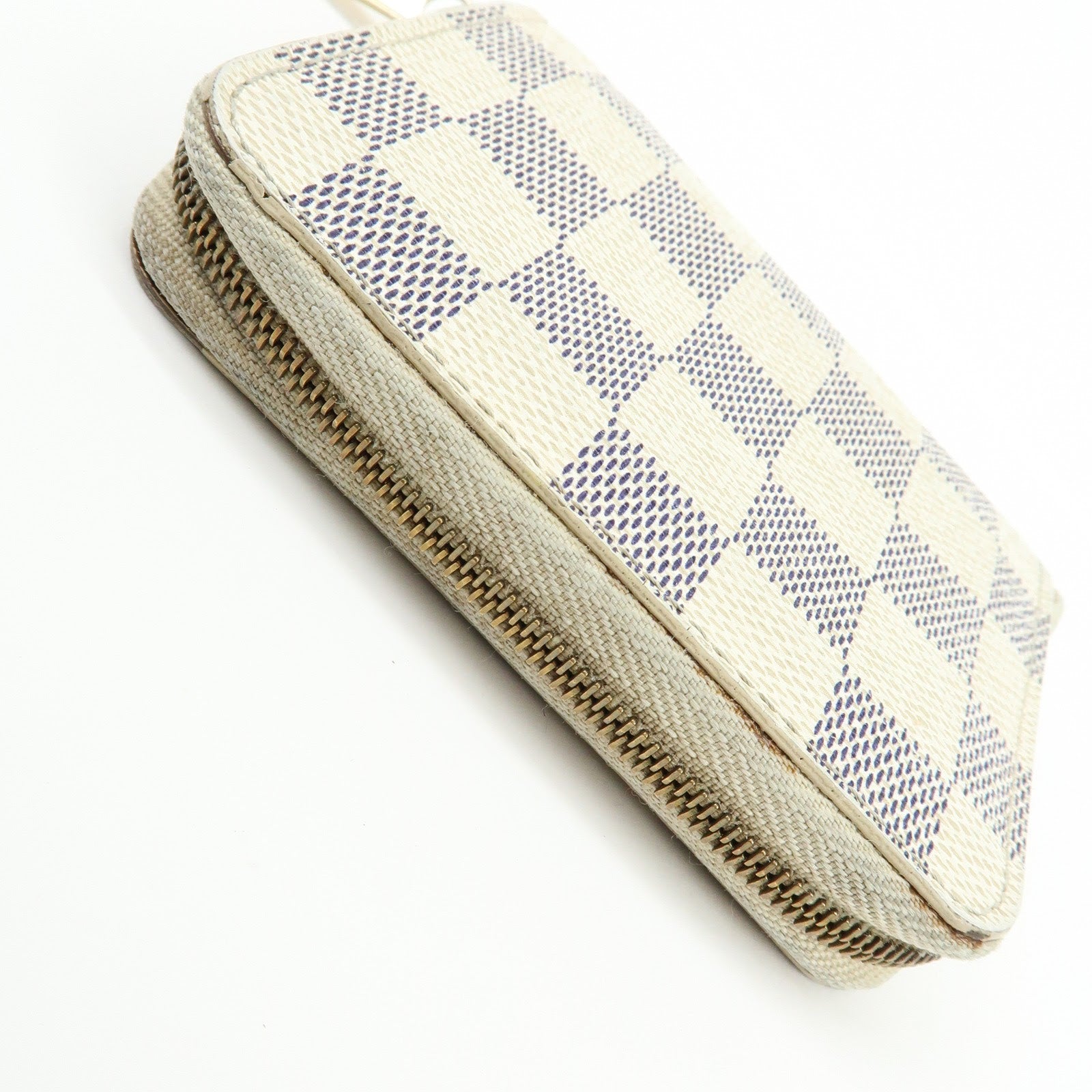Louis Vuitton Damier Azur Zippy Coin Purse Coin Case Ivory N63069