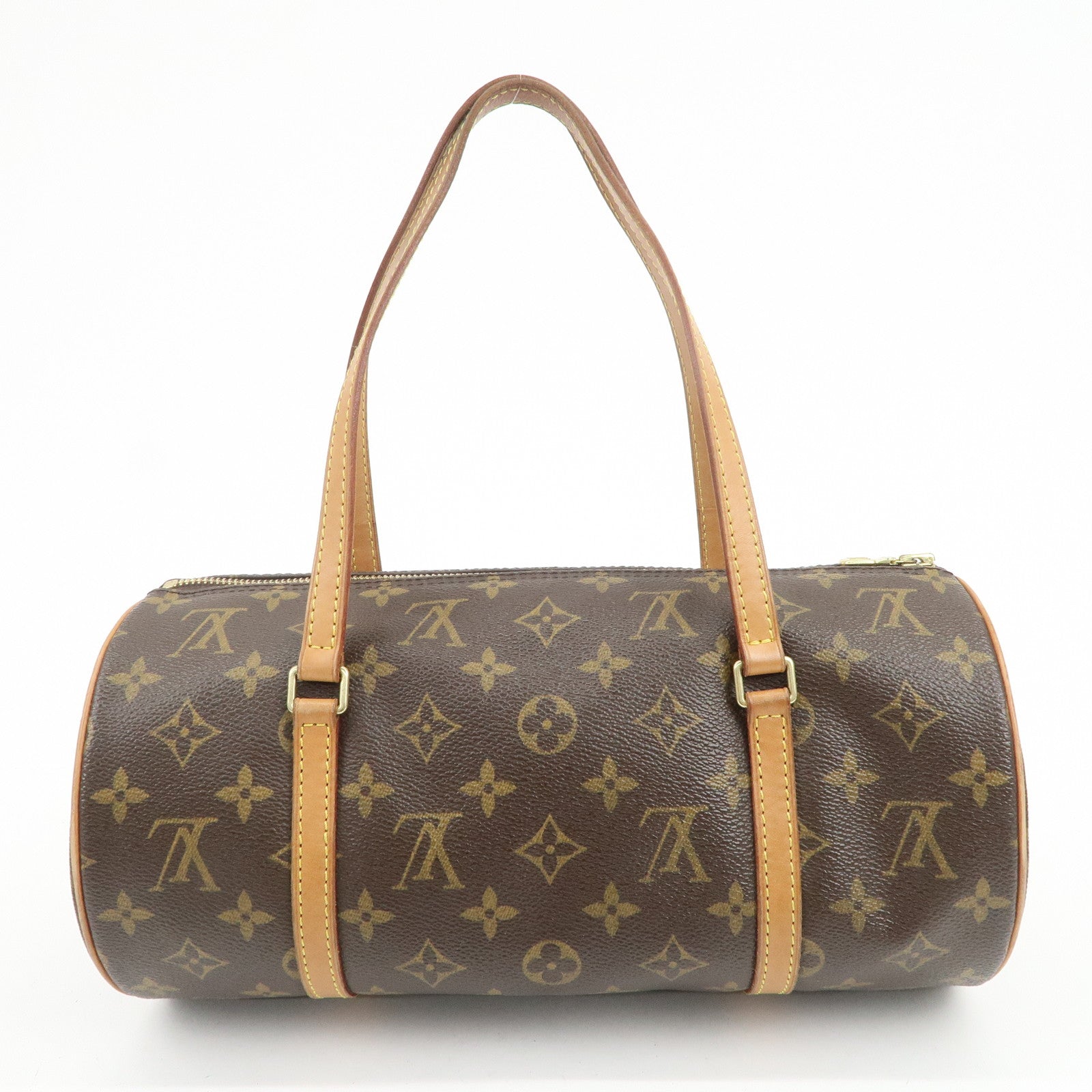 Louis Vuitton Monogram Papillon 30 Hand Bag Brown M51385