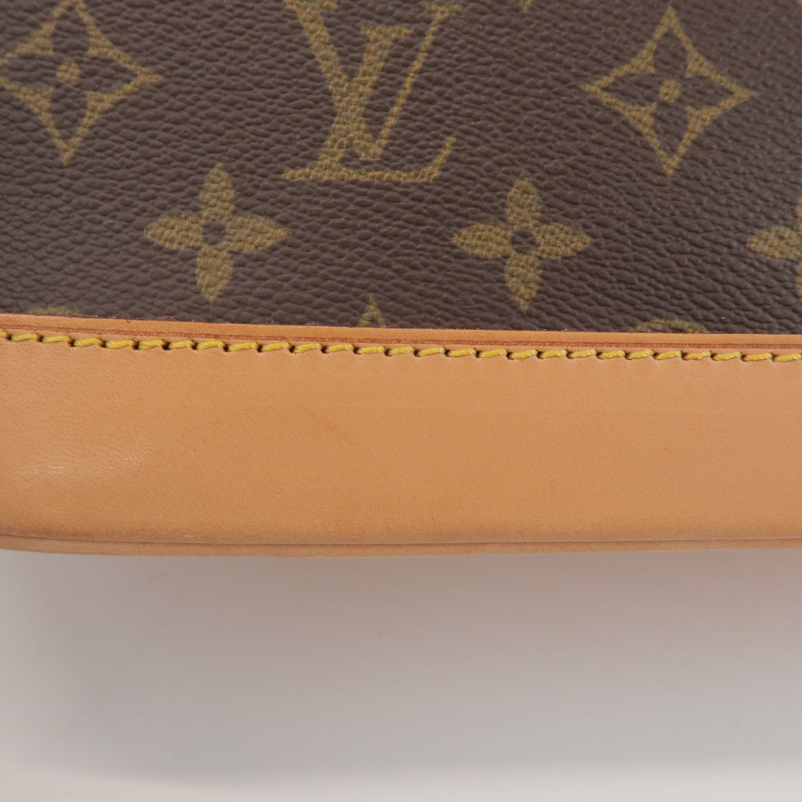 Louis Vuitton Monogram Alma Hand Bag Brown M51130
