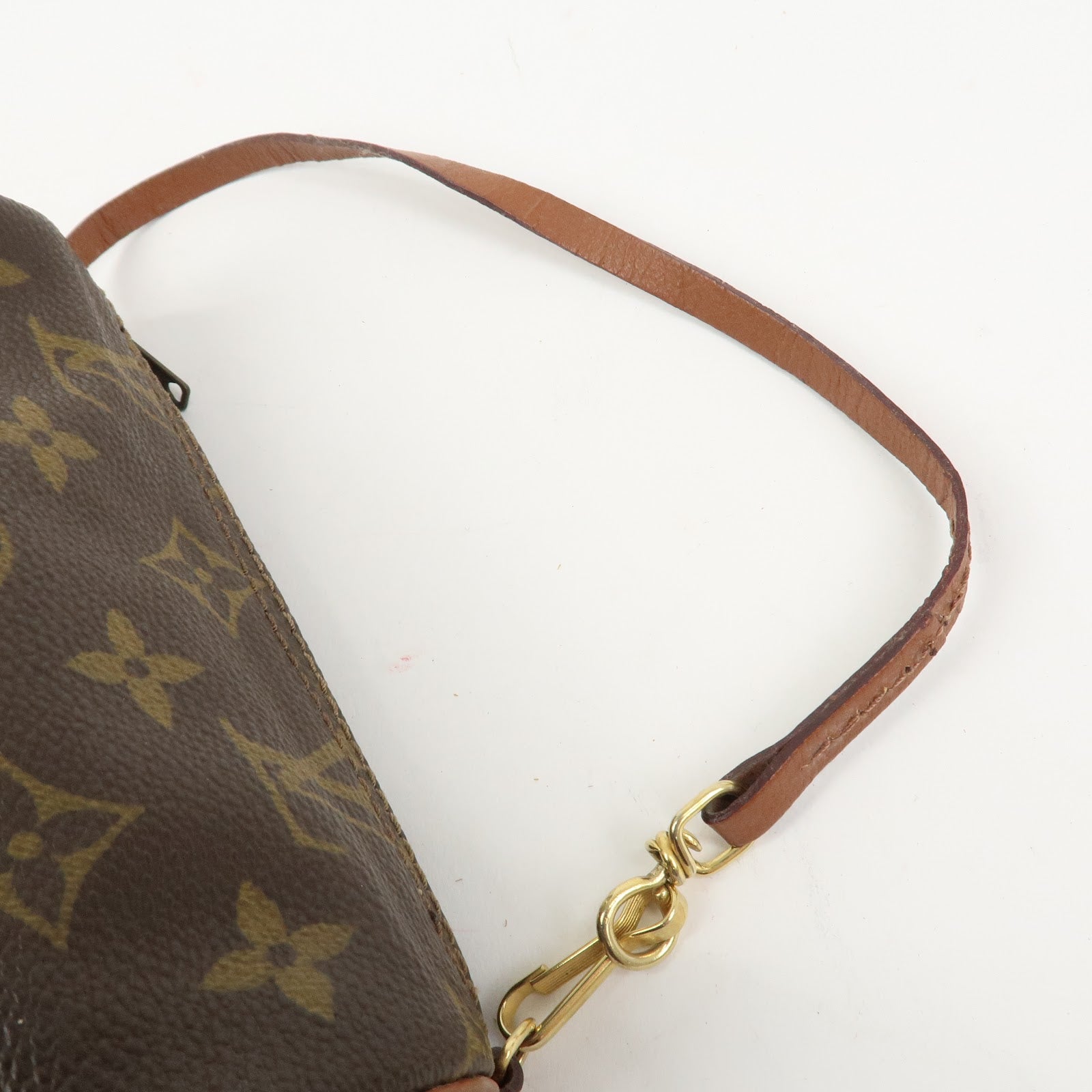 Louis Vuitton Monogram Mini Pouch for Papillon Bag Old Style Brown