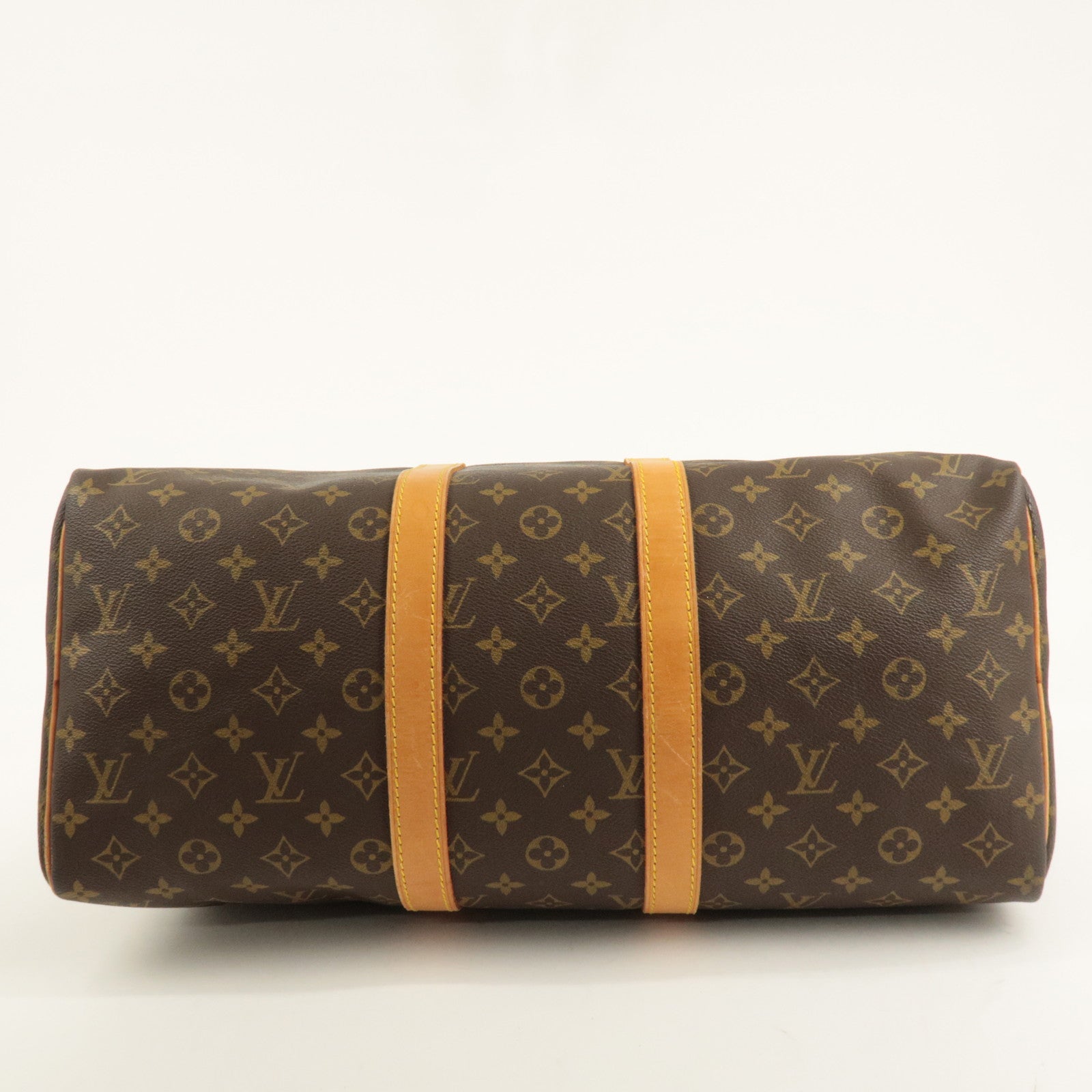 Louis Vuitton Monogram Keep All 45 Boston Bag Brown M41428