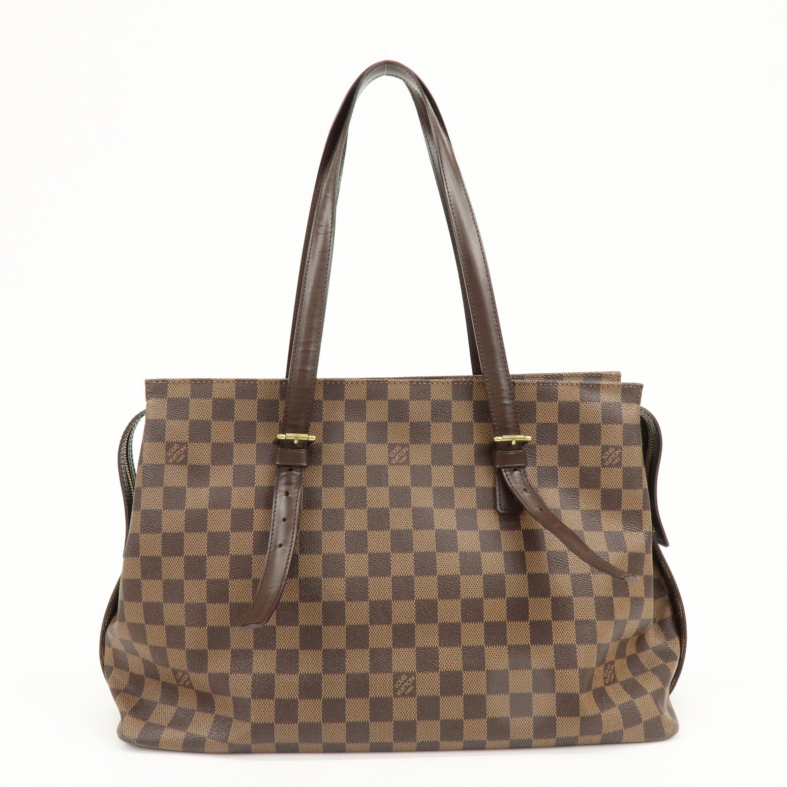 Louis Vuitton Damier Ebene Chelsea Canvas Shoulder Bag N51119
