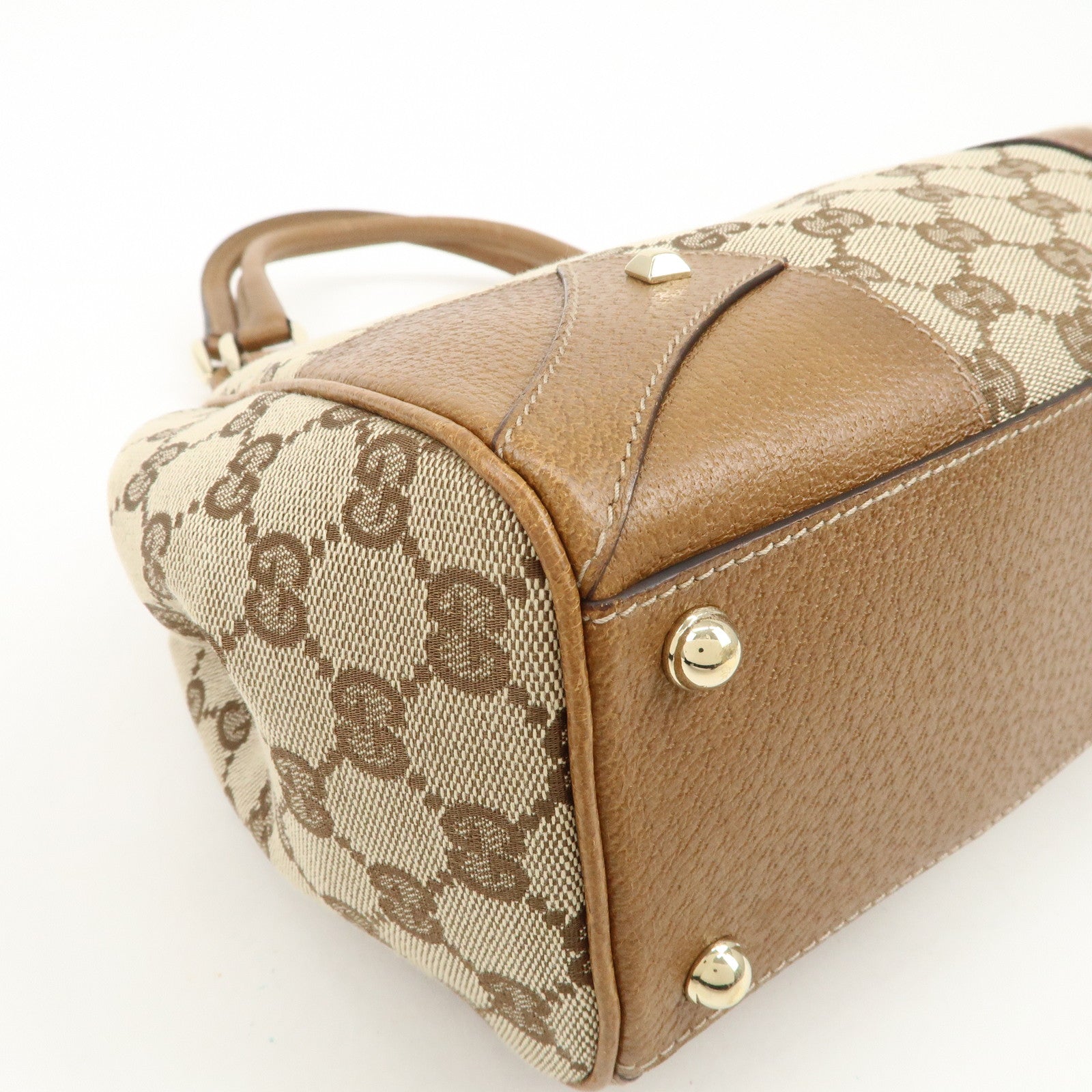 GUCCI New Jackie GG Monogram Canvas Leather Shoulder Bag 124404