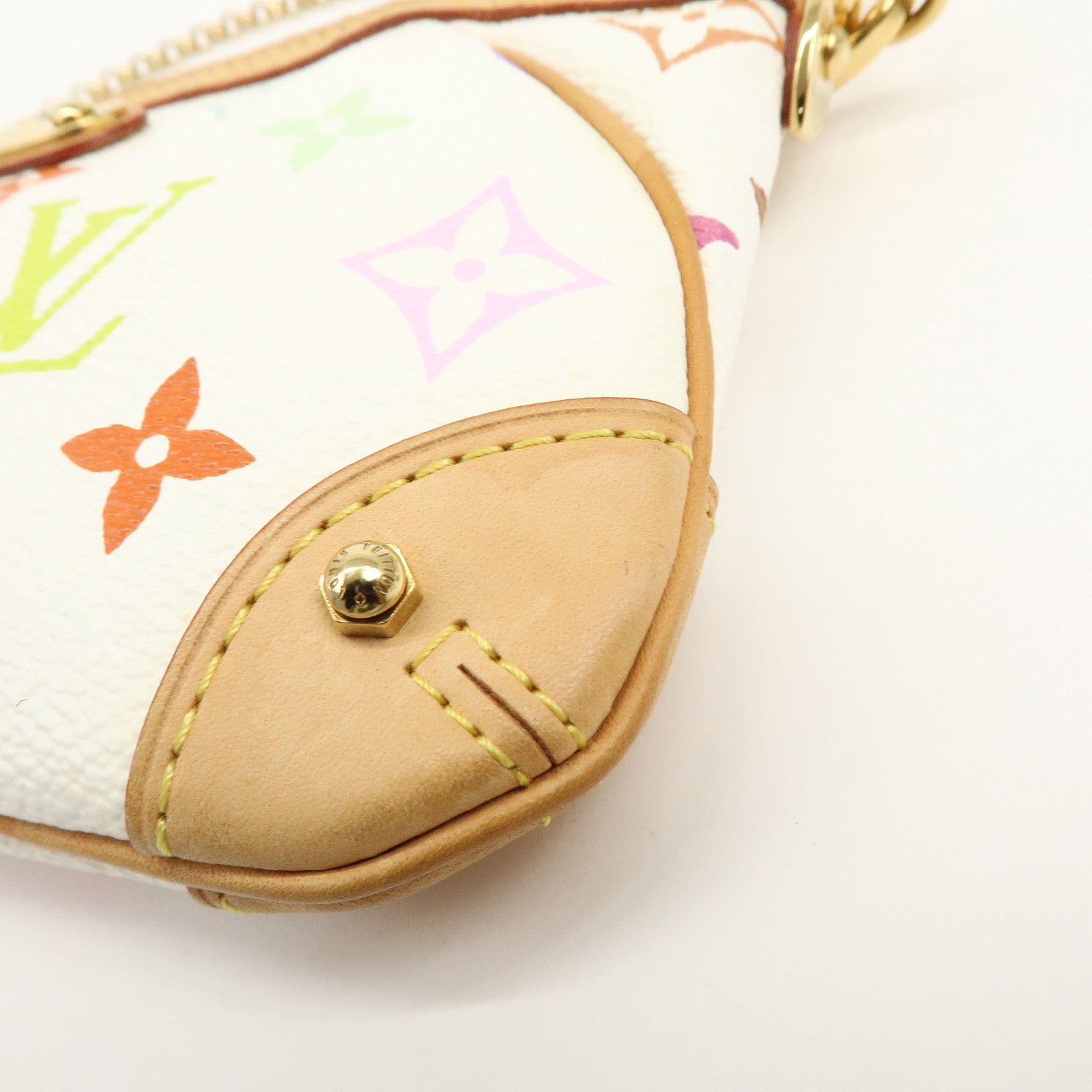 Louis Vuitton Monogram Multicolor Pochette Milla MM Blanc M60096