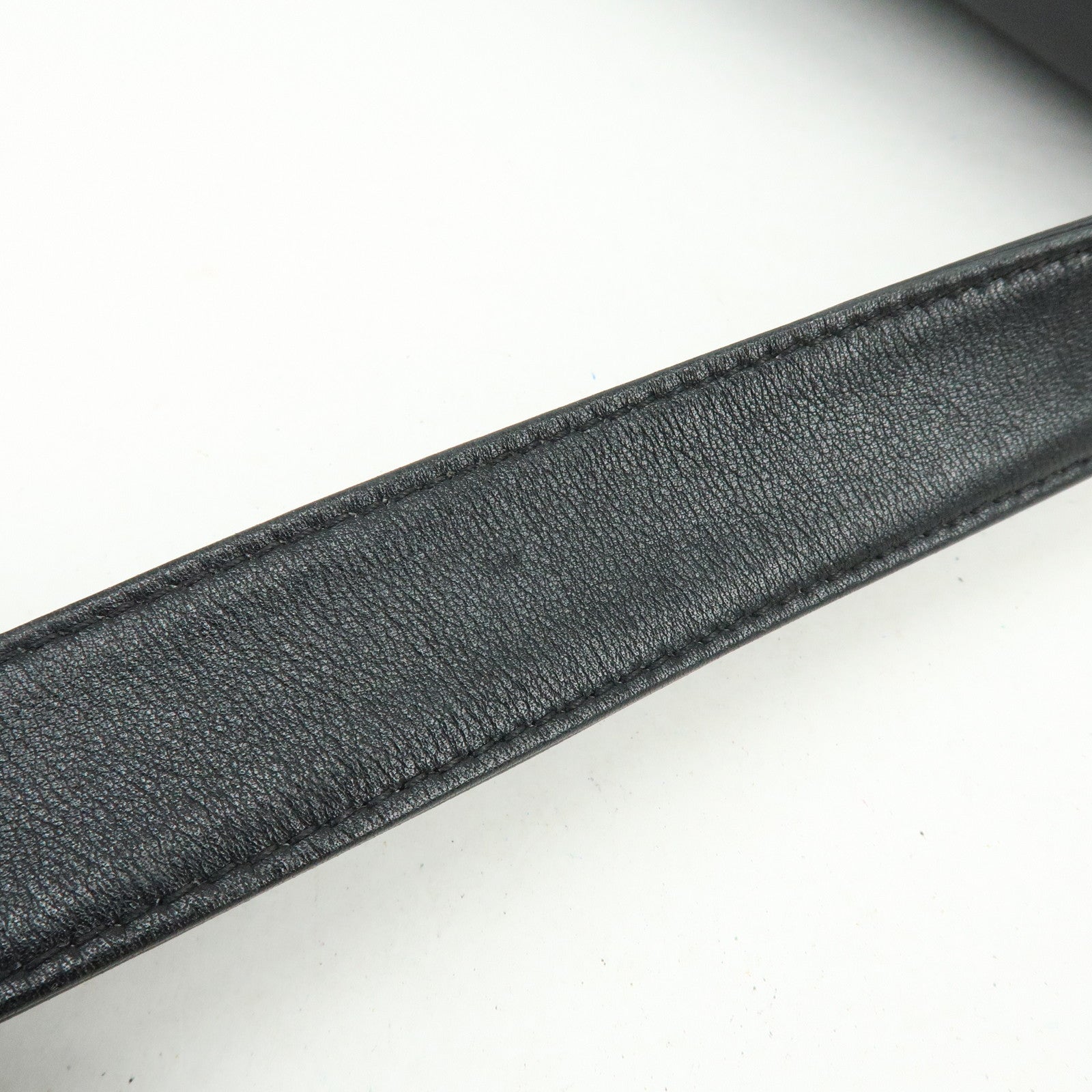 CHANEL Calf Leather Shoulder Bag Black