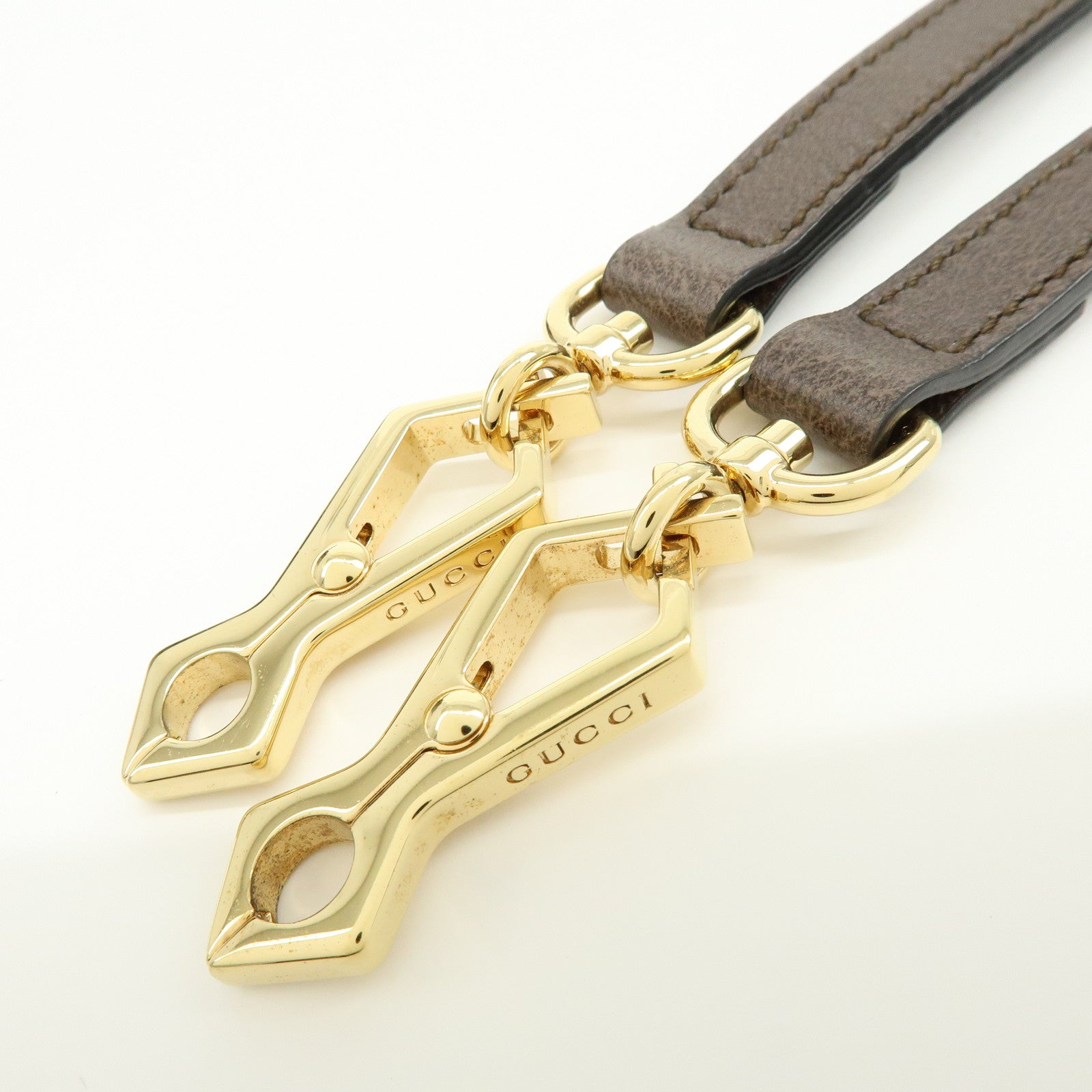 GUCCI Ophidia Sherry GG Supreme Leather 2Way Bucket Bag 550621