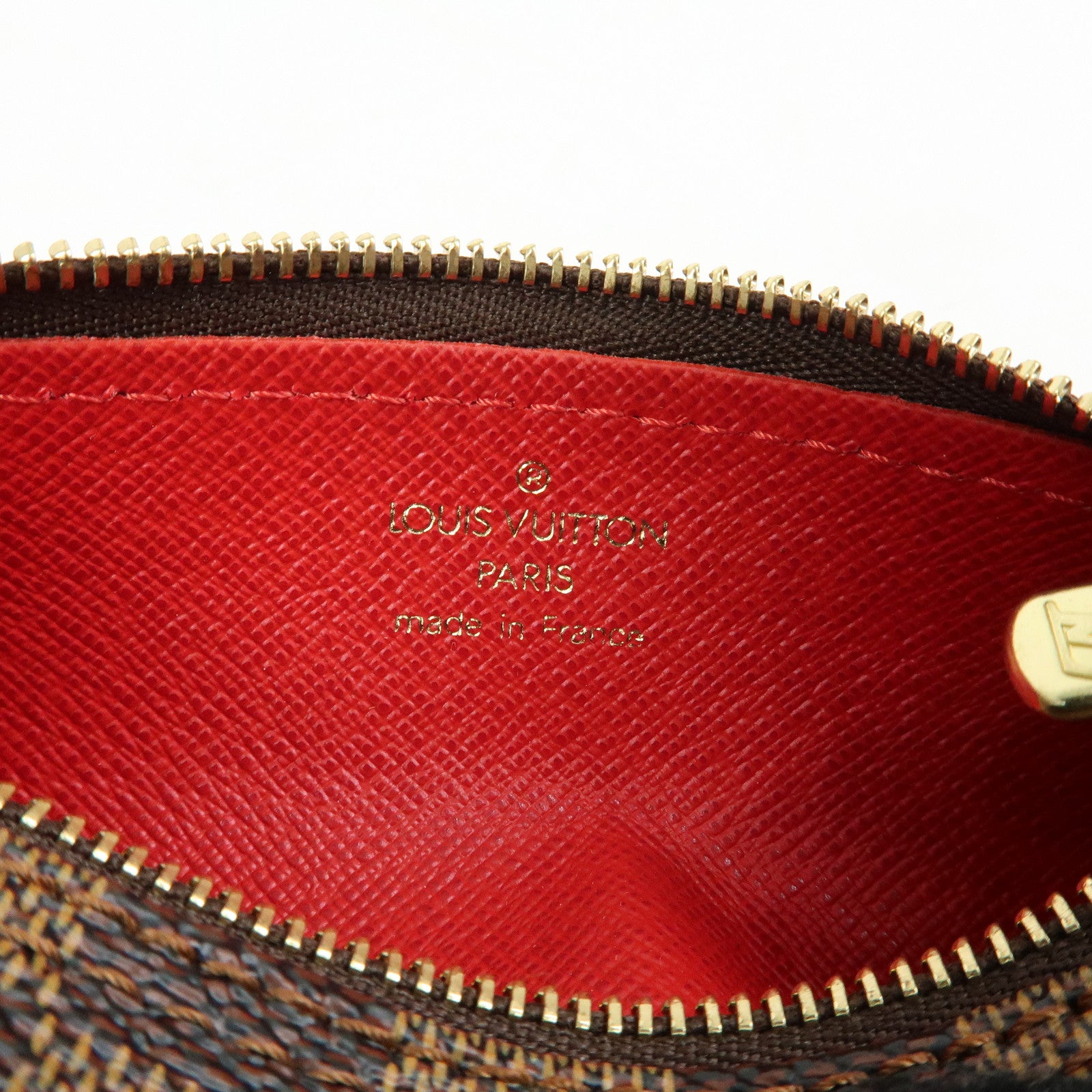 Louis Vuitton Damier Ebene Mini Pouch for Papillon Bag Brown