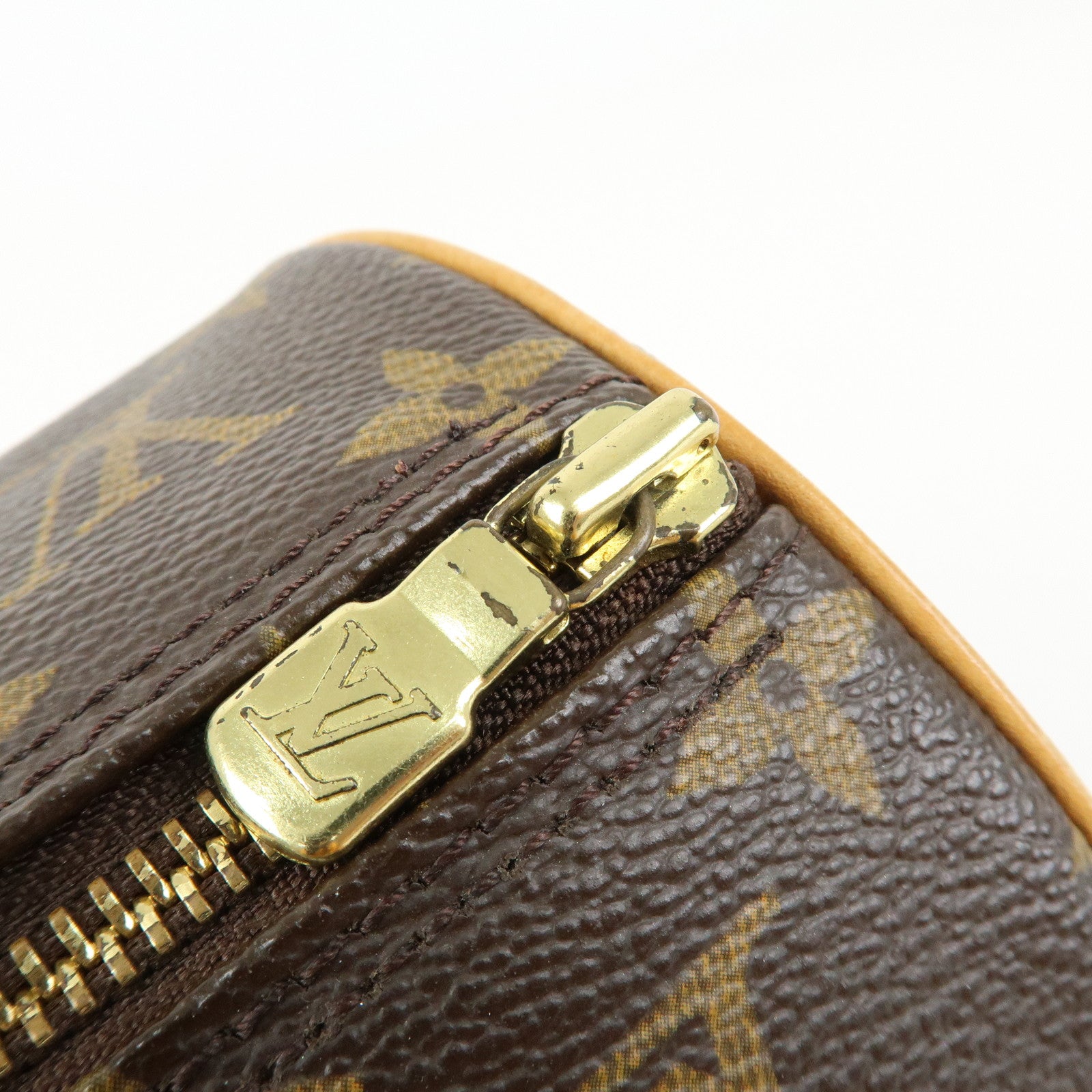 Louis Vuitton Monogram Papillon 30 Hand Bag Brown M51385