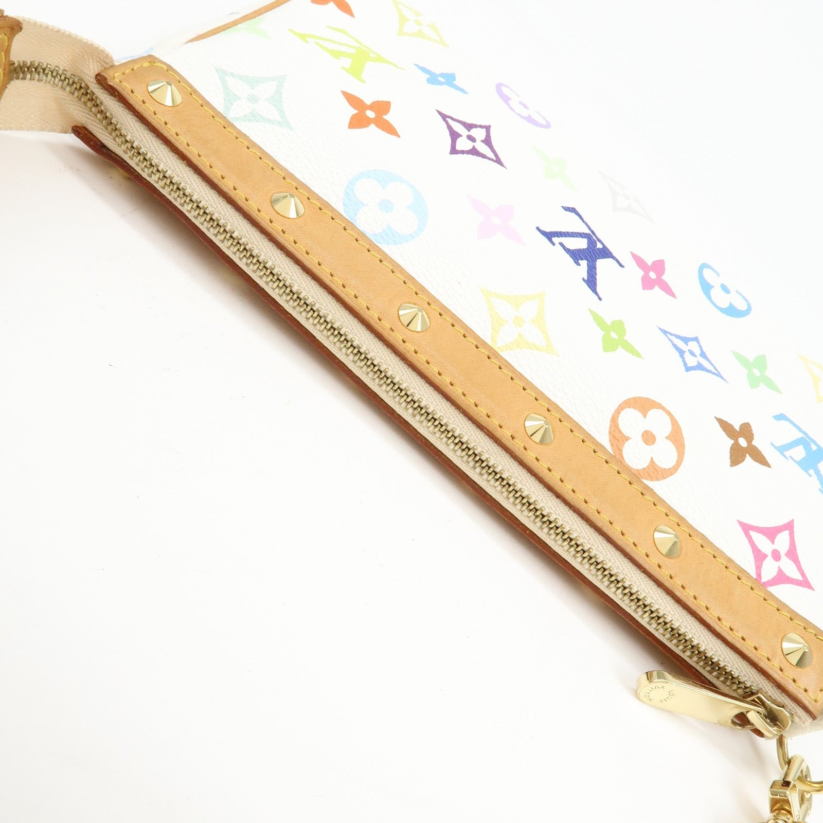 Louis Vuitton Monogram Multicolor Pochette Accessoires Blanc M92649
