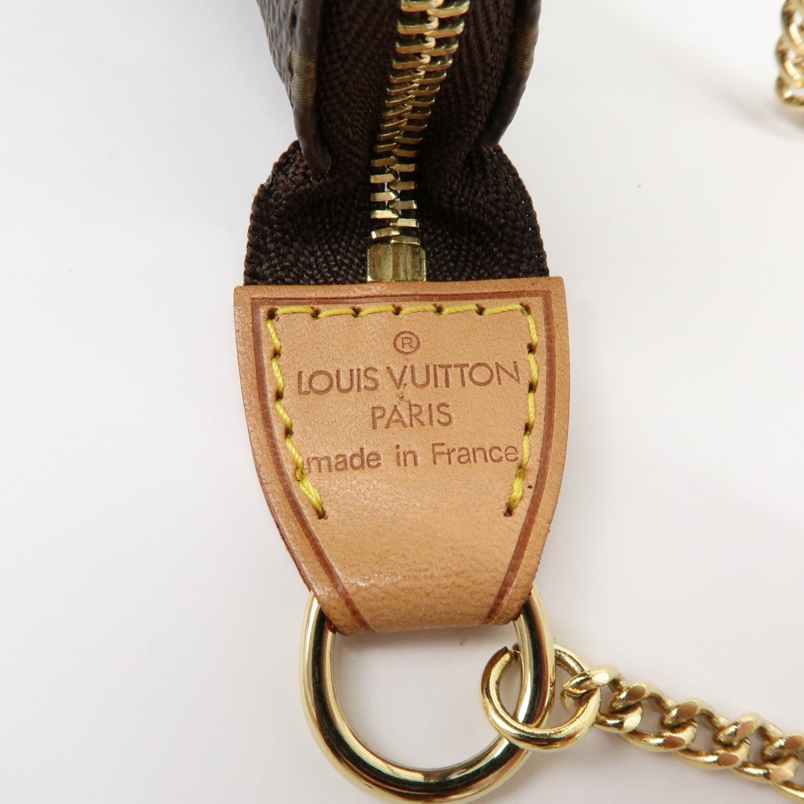 Louis Vuitton Monogram Mini Pochette Accessoires Hand Bag M58009