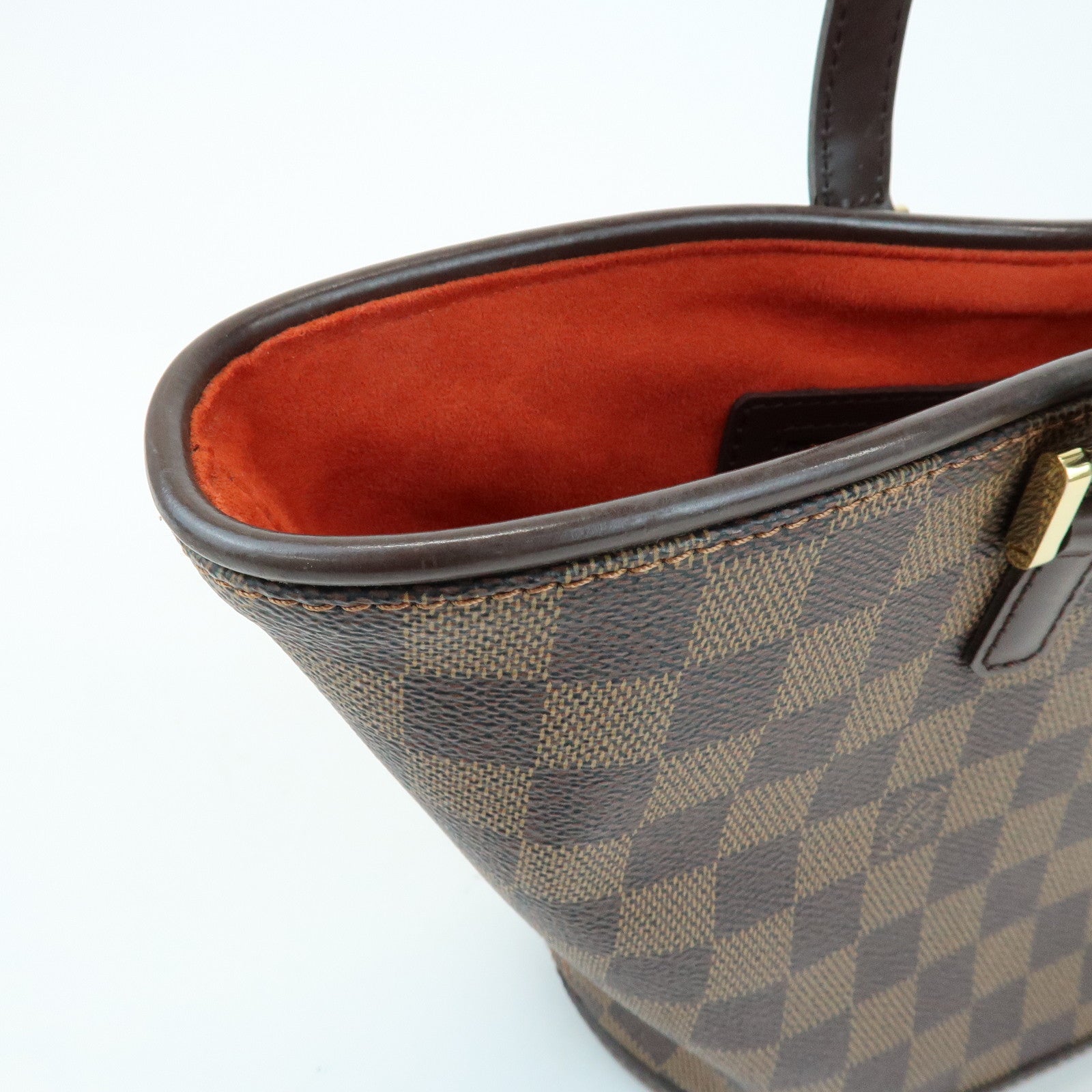Louis Vuitton Damier Manosque PM Canvas Tote Bag Ebene N51121