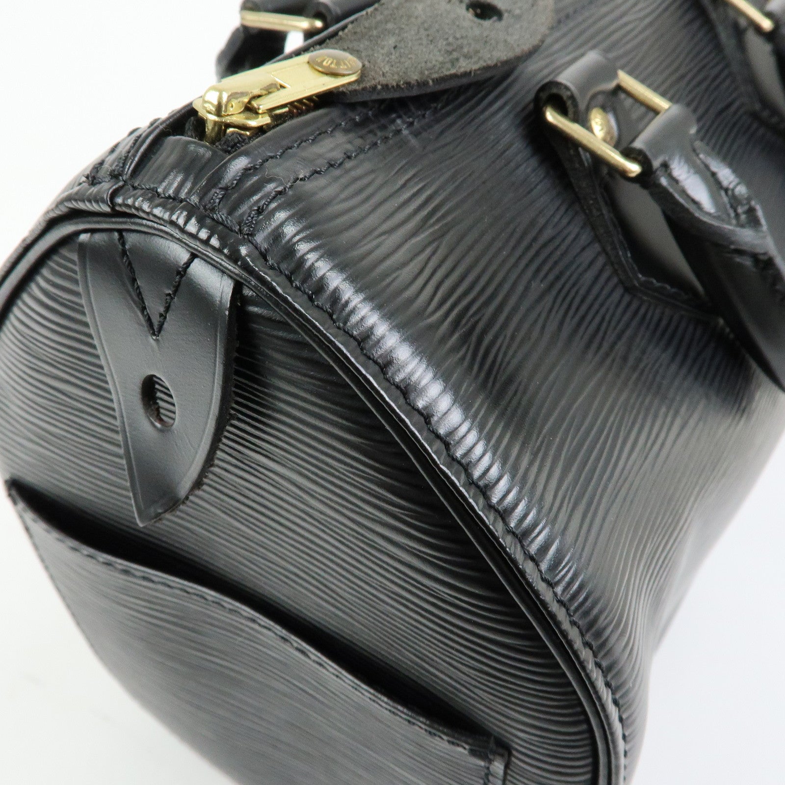 Louis Vuitton Epi Speedy 25 Boston Bag Hand Bag Noir Black M43012