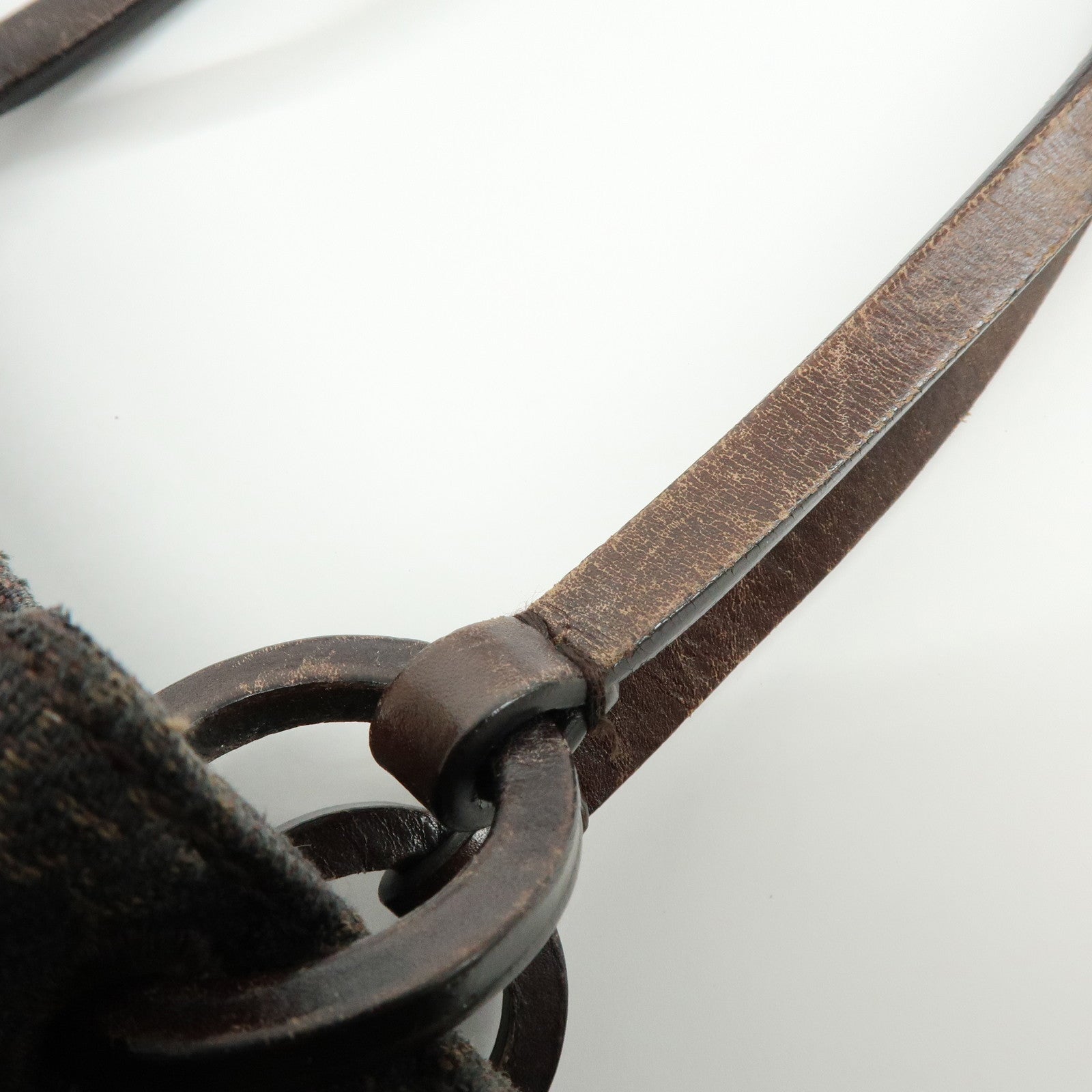 GUCCI GG Monogram Canvas Leather Shoulder Hand Bag Brown 101919