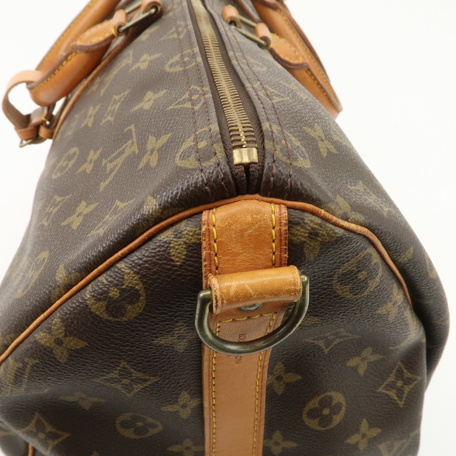 Louis Vuitton Monogram Keep All 50 Boston Bag Brown M41416 Used