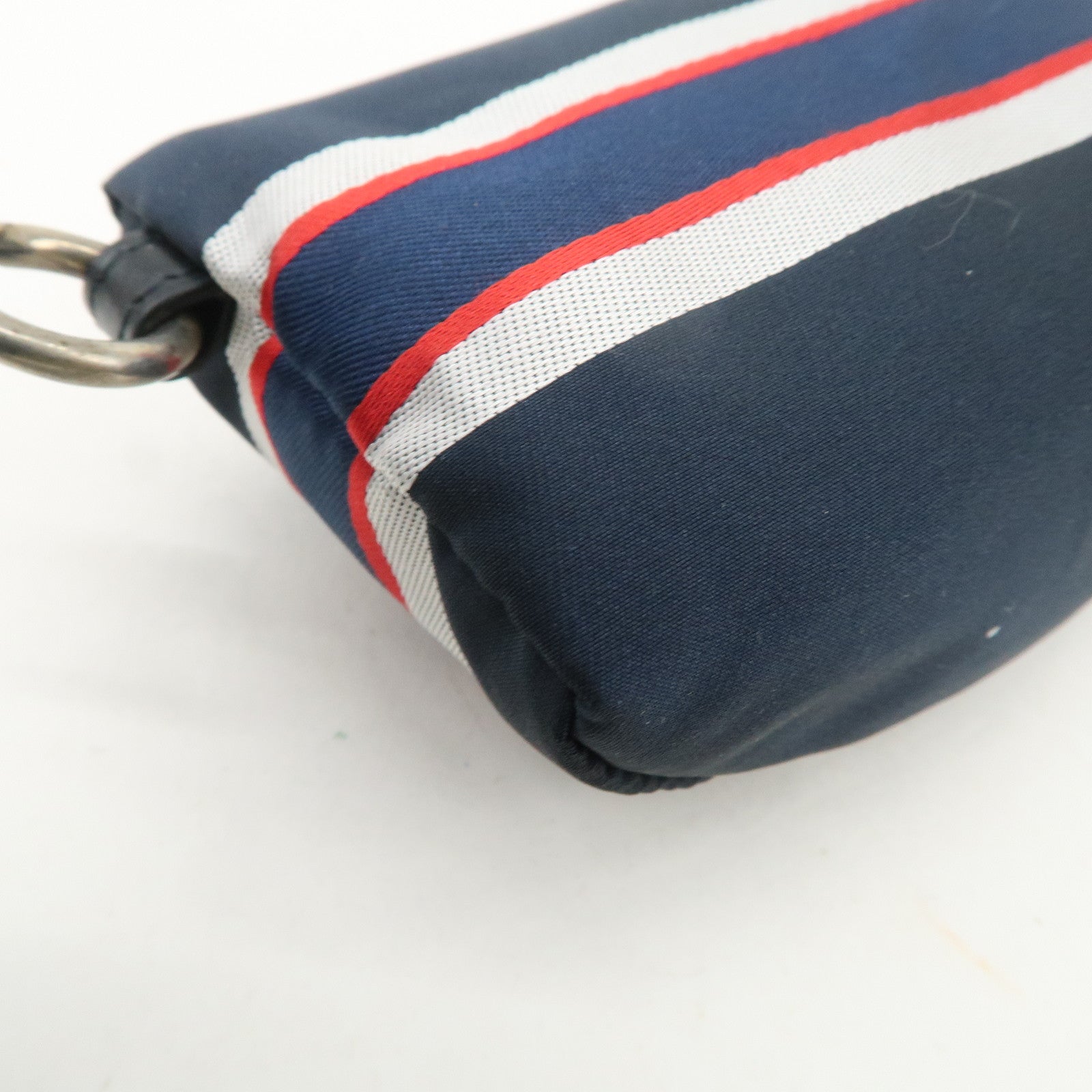 Christian Dior Alps Star Nylon Mini Pouch Navy Silver Red