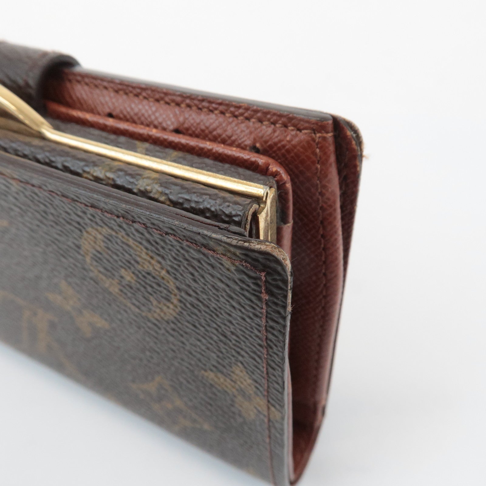 Louis Vuitton Monogram Porte Monnaie Billets Viennois Wallet M61663 Used