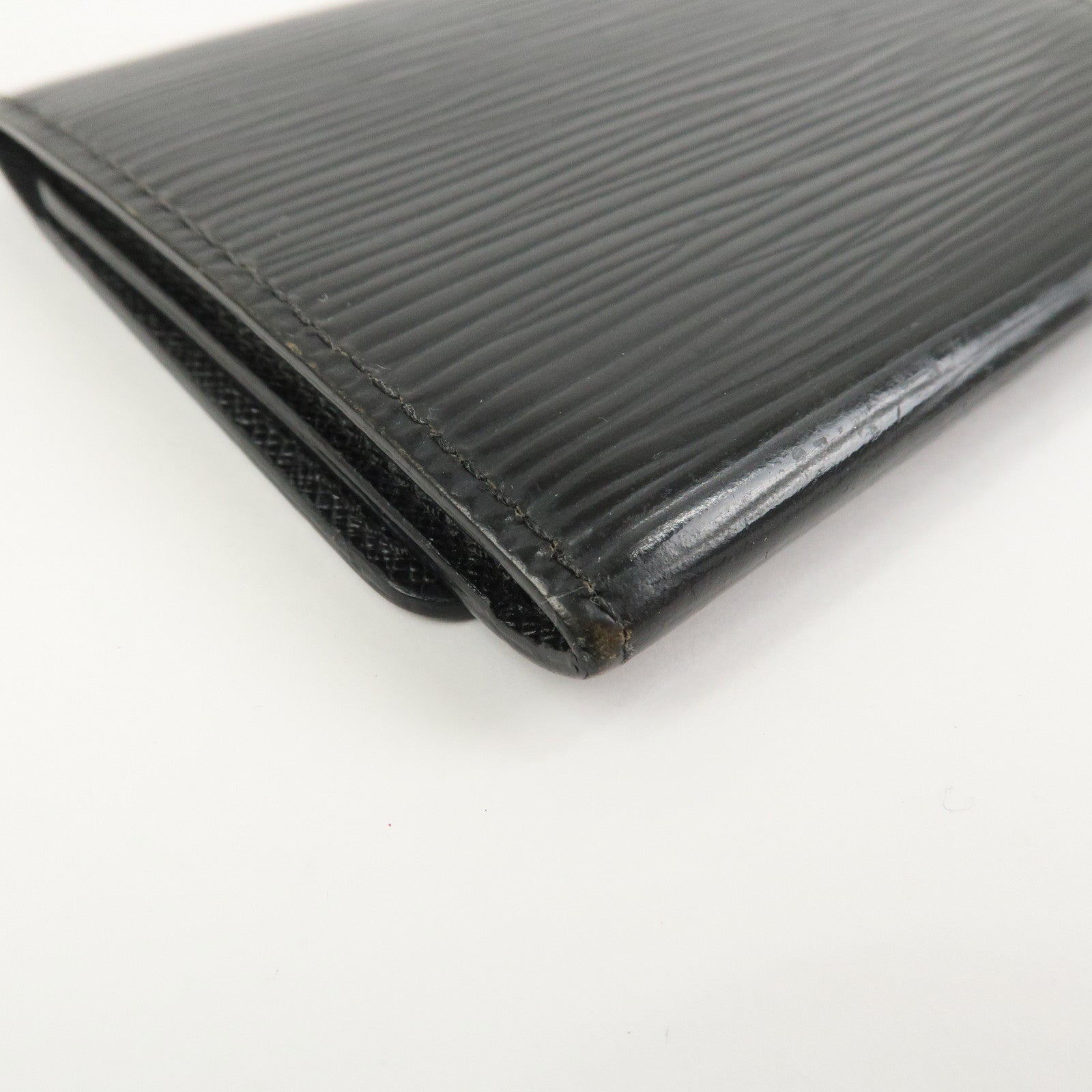 Louis Vuitton Epi Enveloppe Carte de Visite Card Case Noir M56582