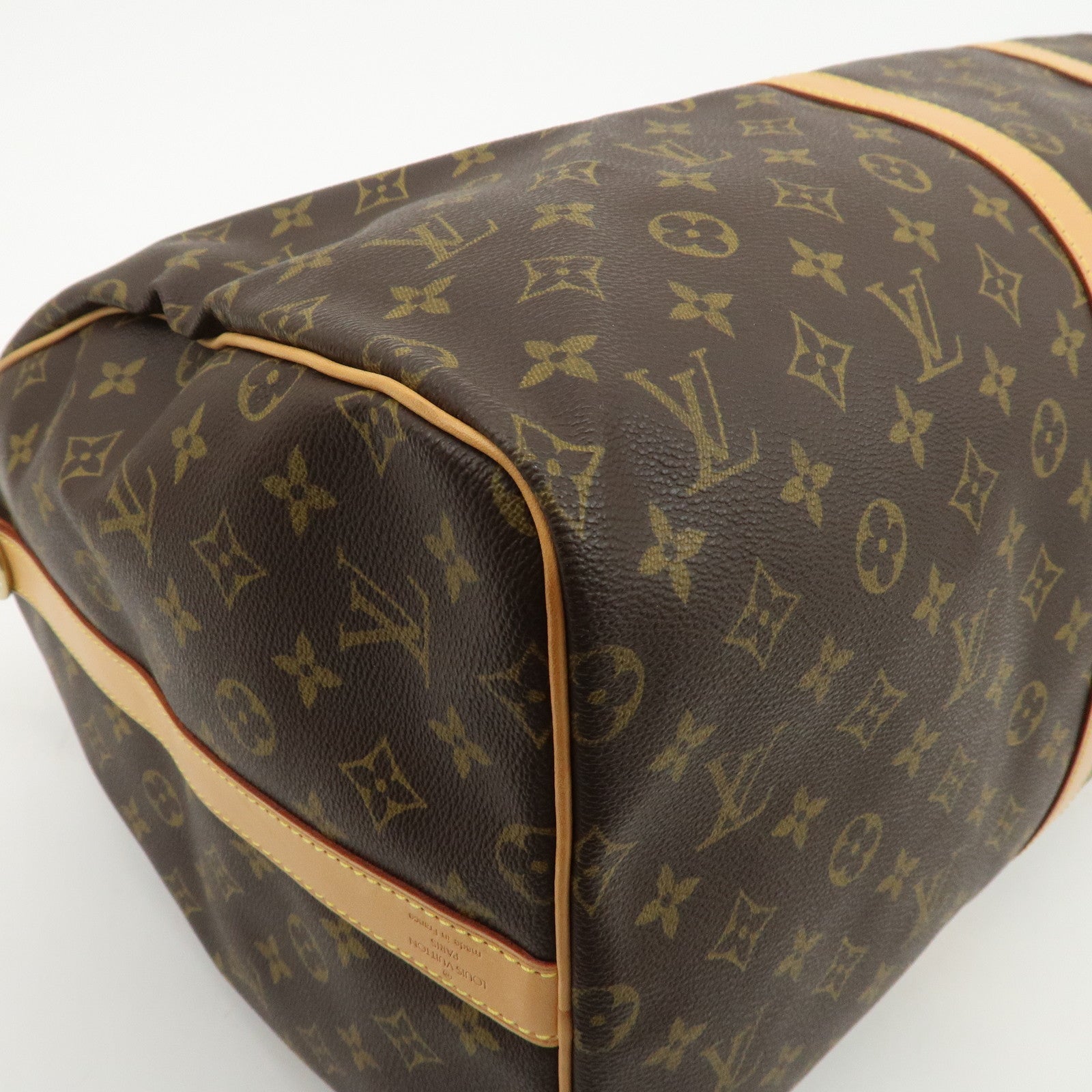 Louis Vuitton Monogram Keep All Bandouliere 55 Boston Bag M41414