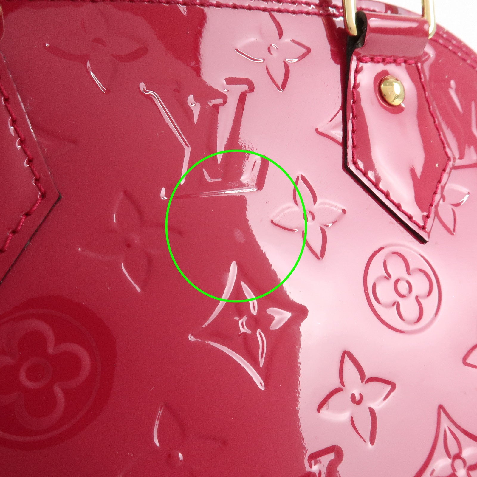 Louis Vuitton Monogram Vernis Alma BB 2Way Bag Rose Indien M91771