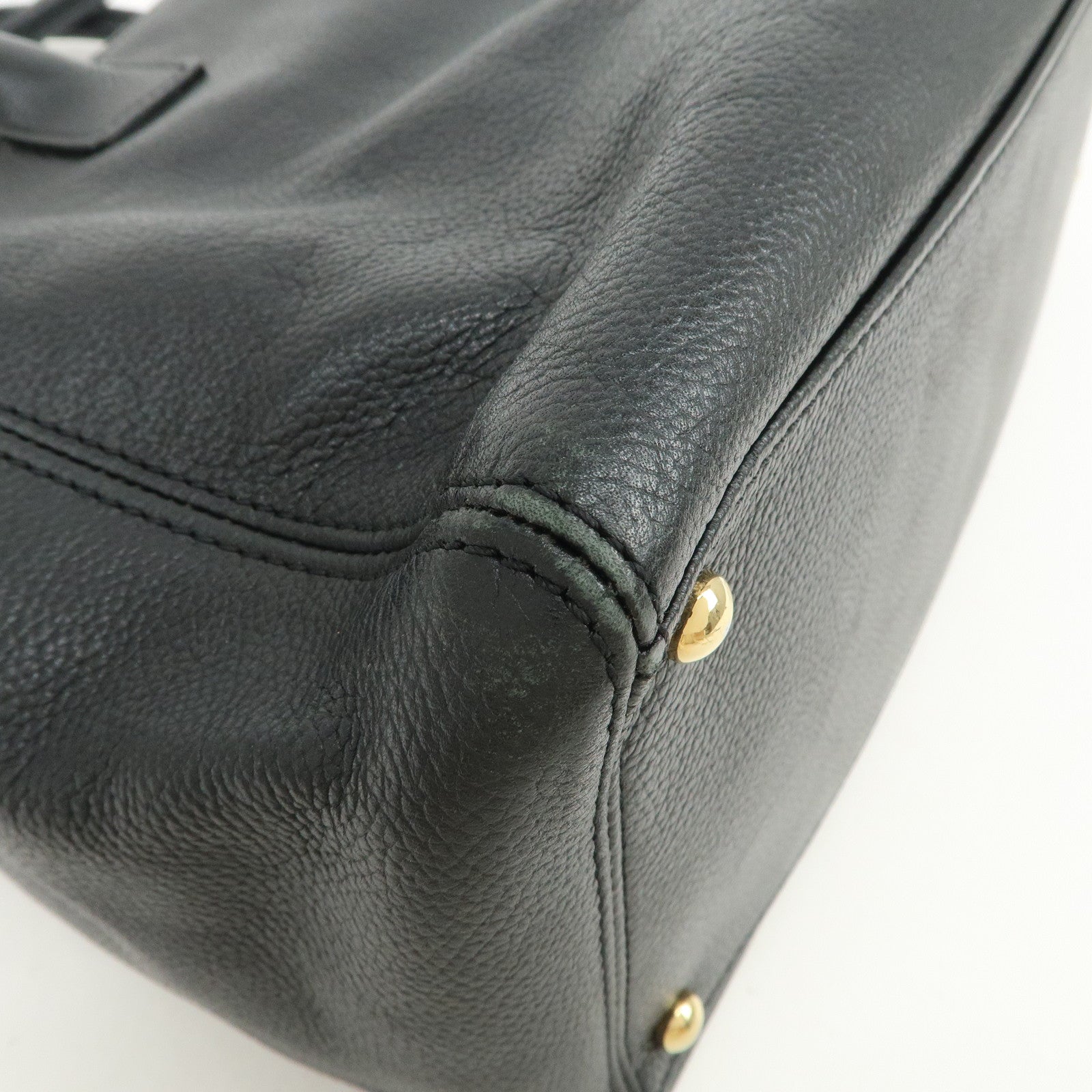 CHANEL Executive Leather Tote Bag Hand Bag Black A15206