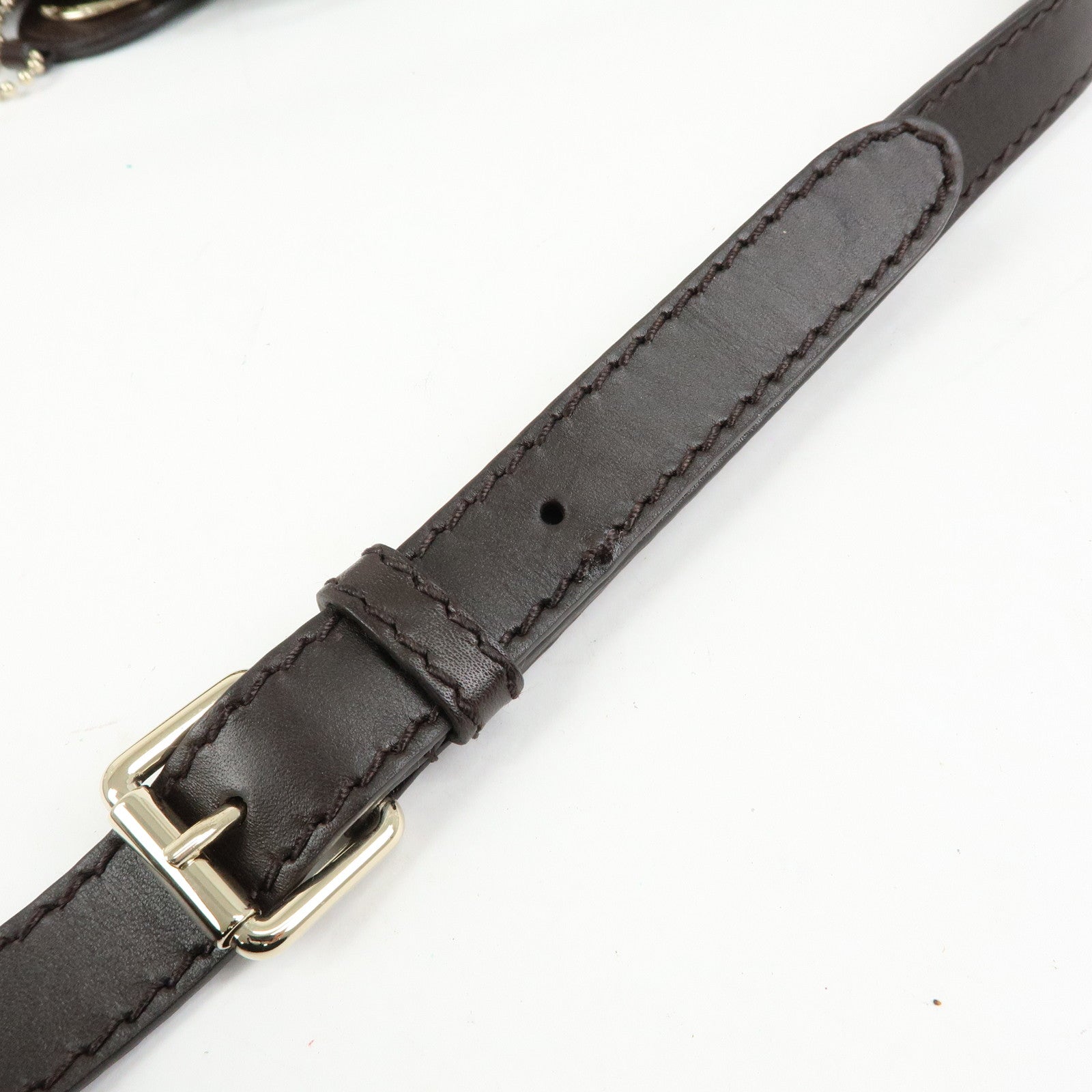 GUCCI Sukey Interlocking G GG Canvas Leather 2Way Bag Brown 247902