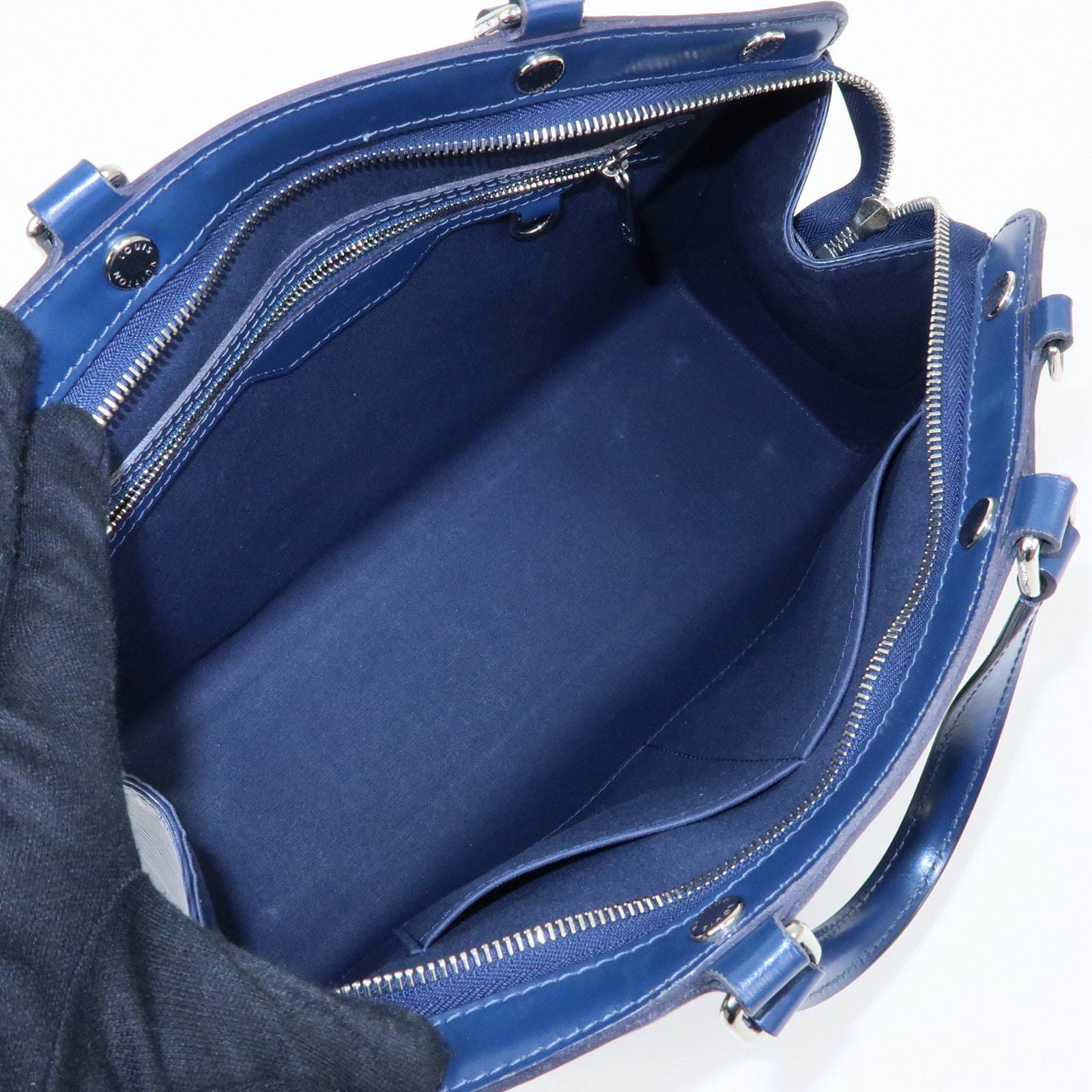 Louis Vuitton Epi Brea MM 2Way Bag Hand Bag Indigo M40821